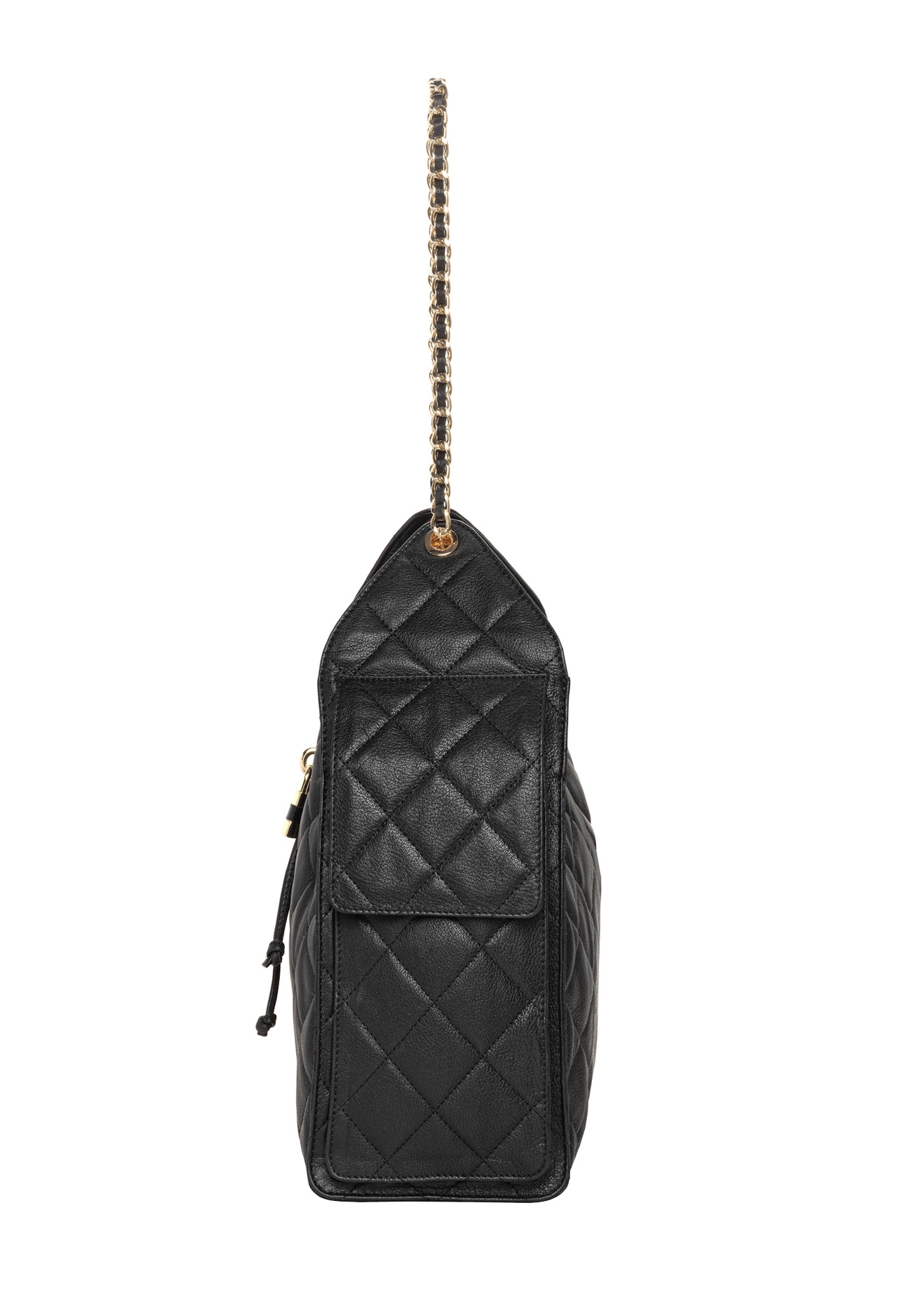 TORES-1365-9P(Z26) quilted leather women's handbag, side view on a white background.