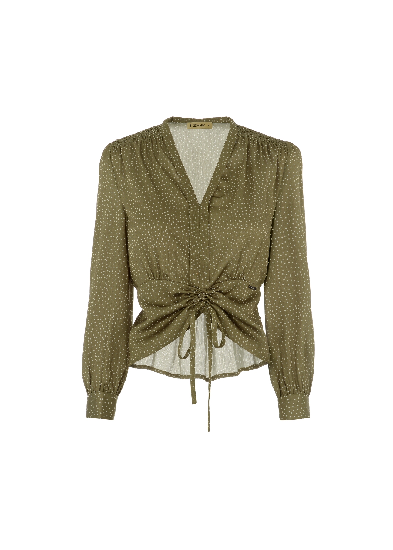 Women's blouse with welt BLUDT-0133-55(Z21)-02