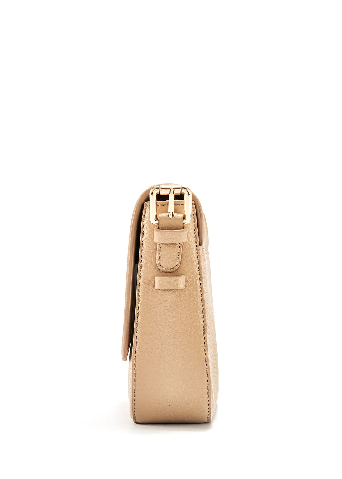 Beige leather women's messenger bag TORES-0985C-80(W25)-04