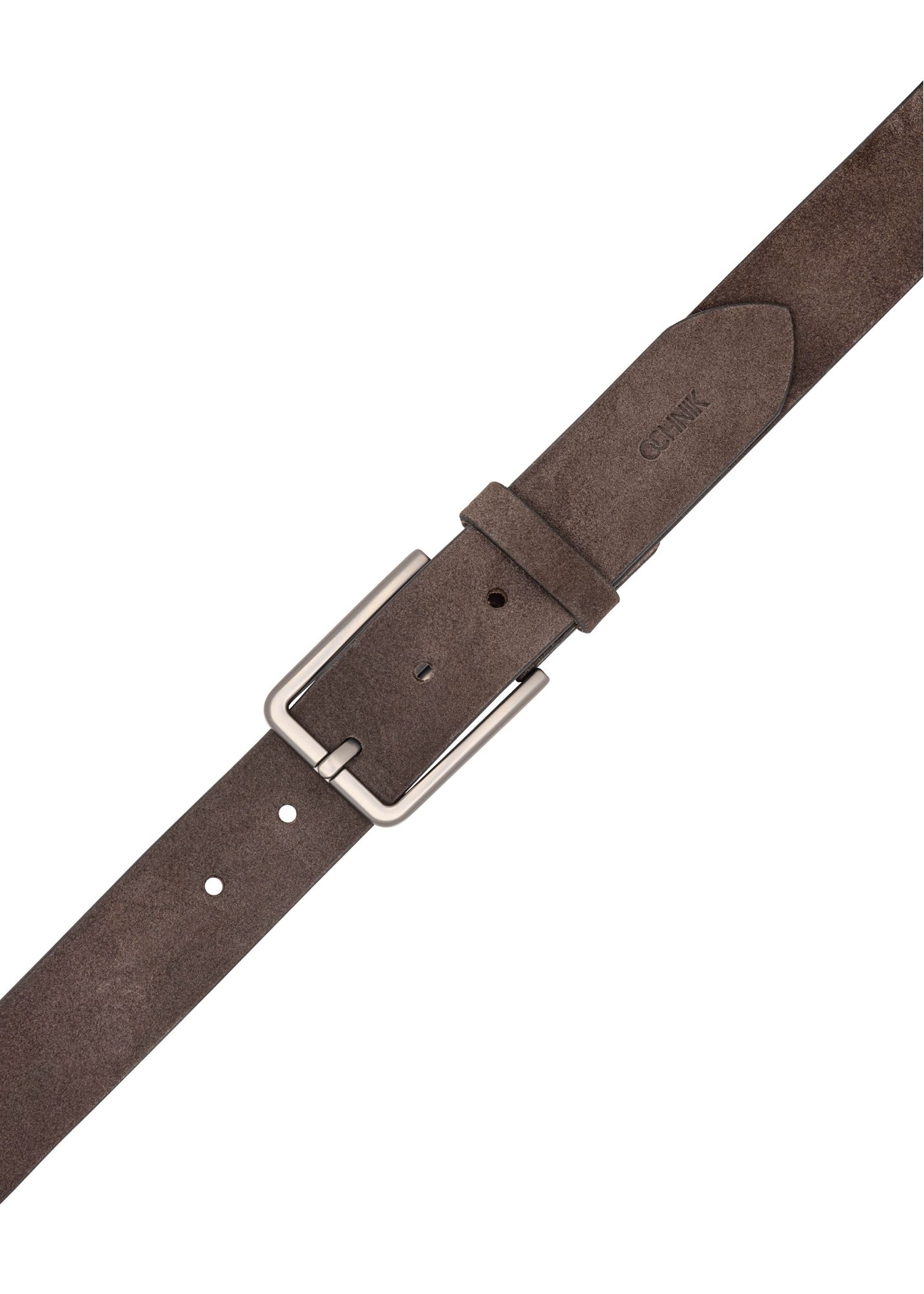 Men's brown suede belt PASMS-0275-1I(W26)