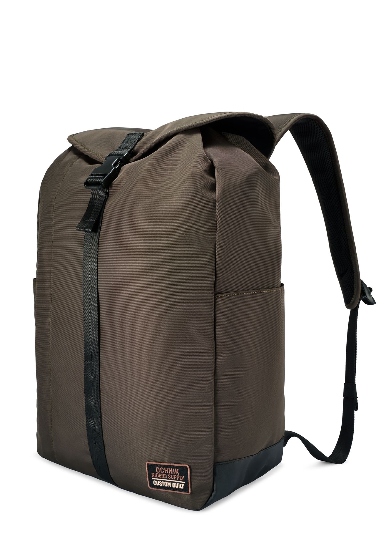 Men's khaki backpack TORMN-0415-8D(W26) - diagonal product view, on a white background.