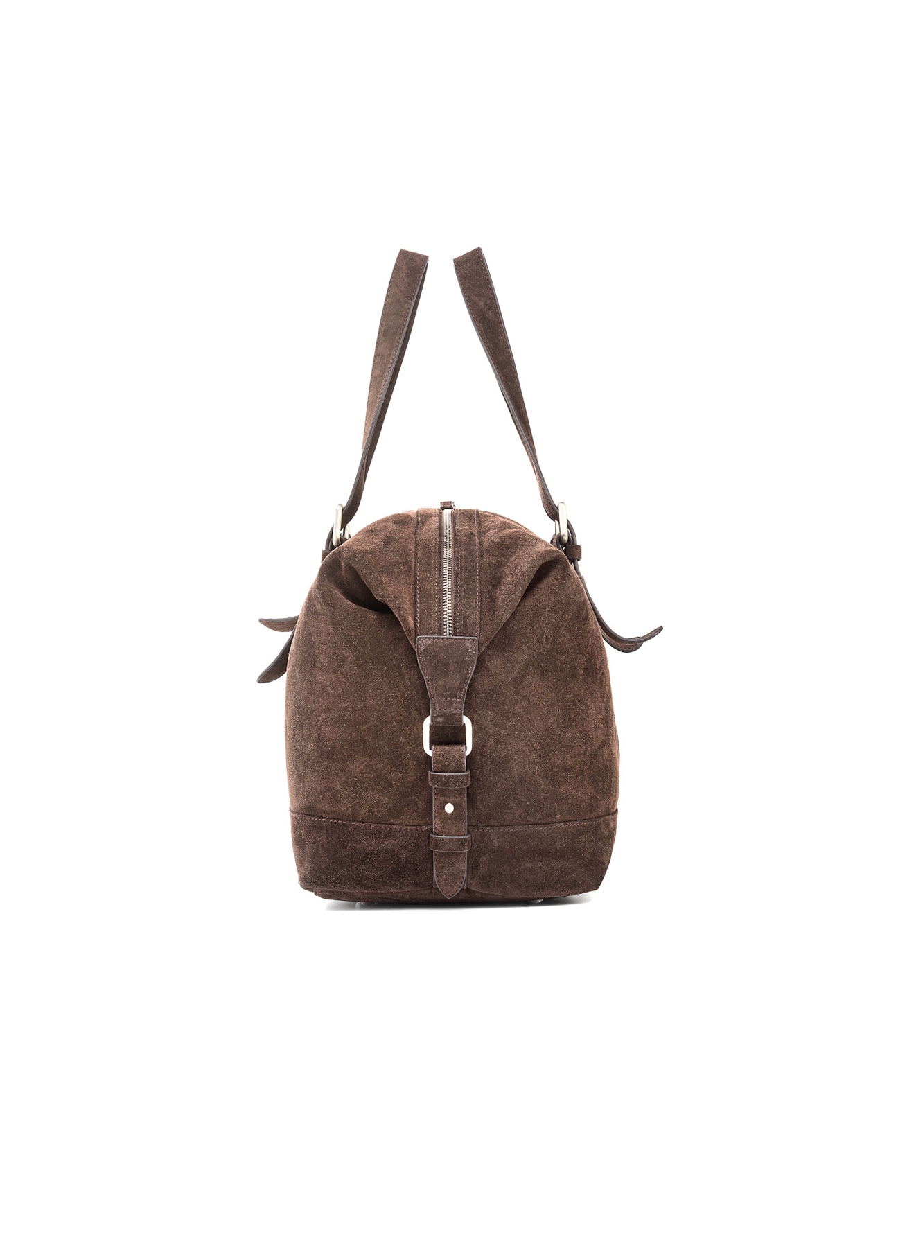 Chocolate leather men's bag TORMS-0476-90(Z25), side product view on white background.