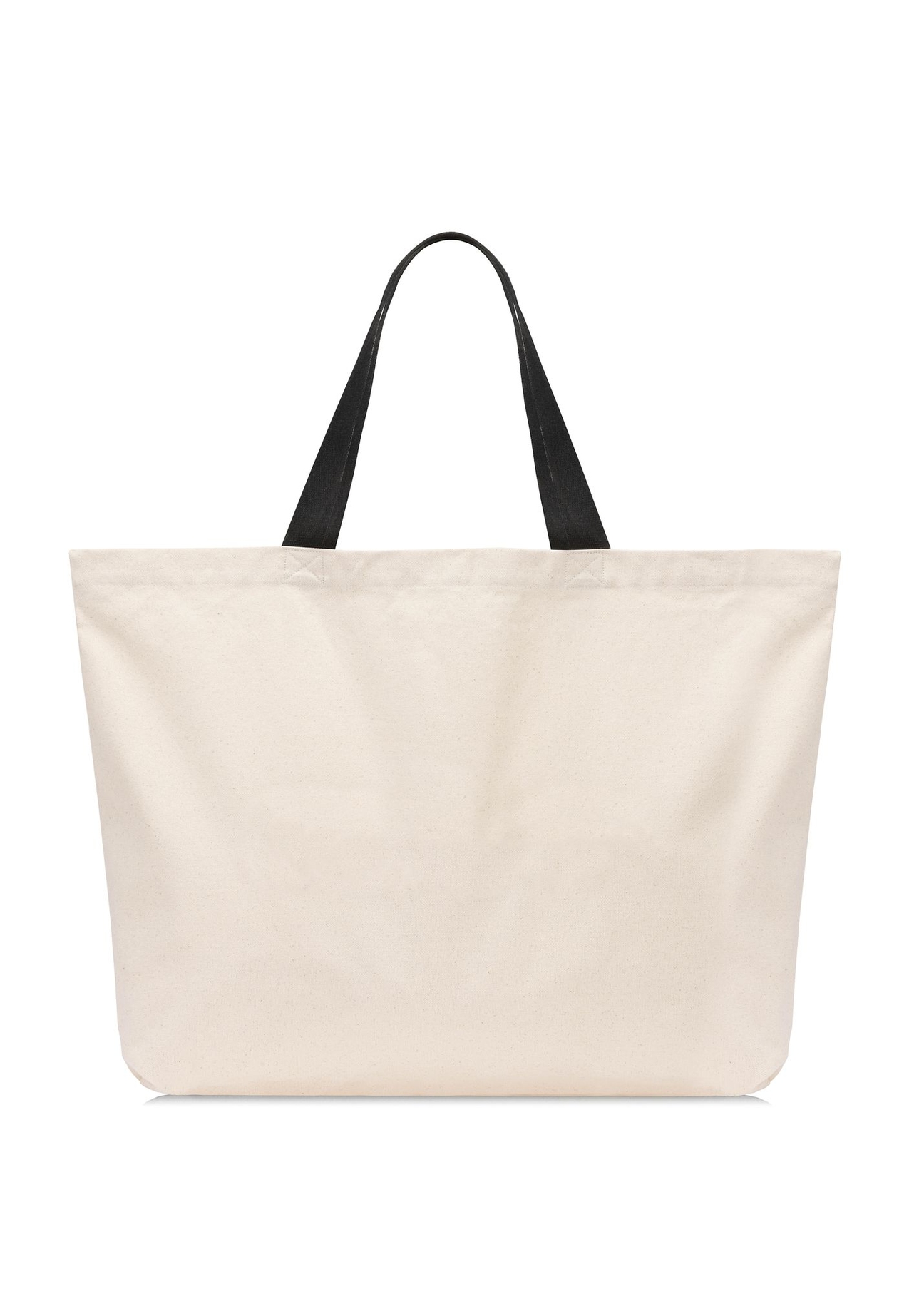 Ecru cotton bag TOREN-0136-1E(W26) - back view of the product on a white background.