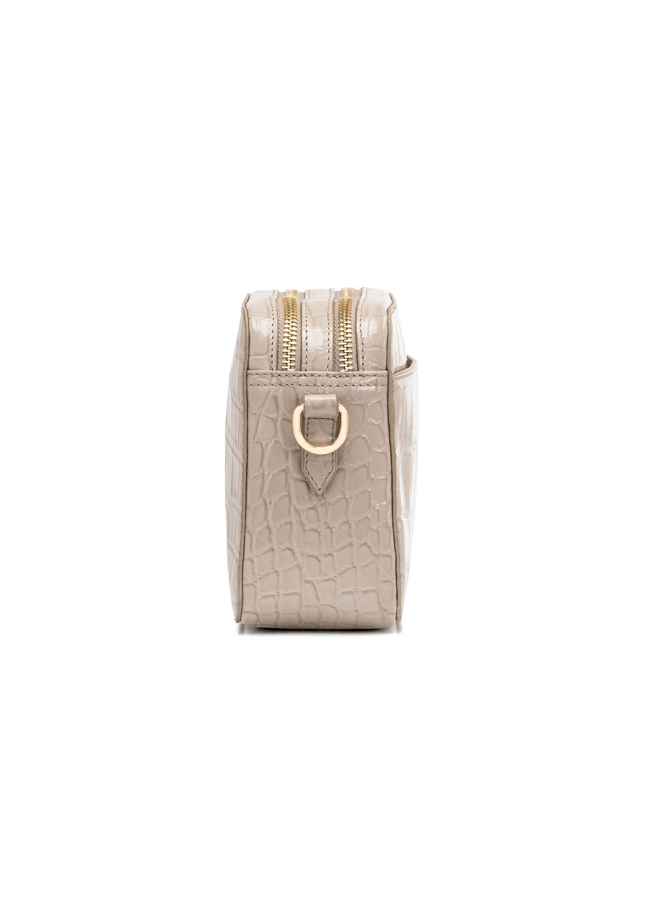 Cream small croco leather handbag for women TORES-1095-12(W25)-03