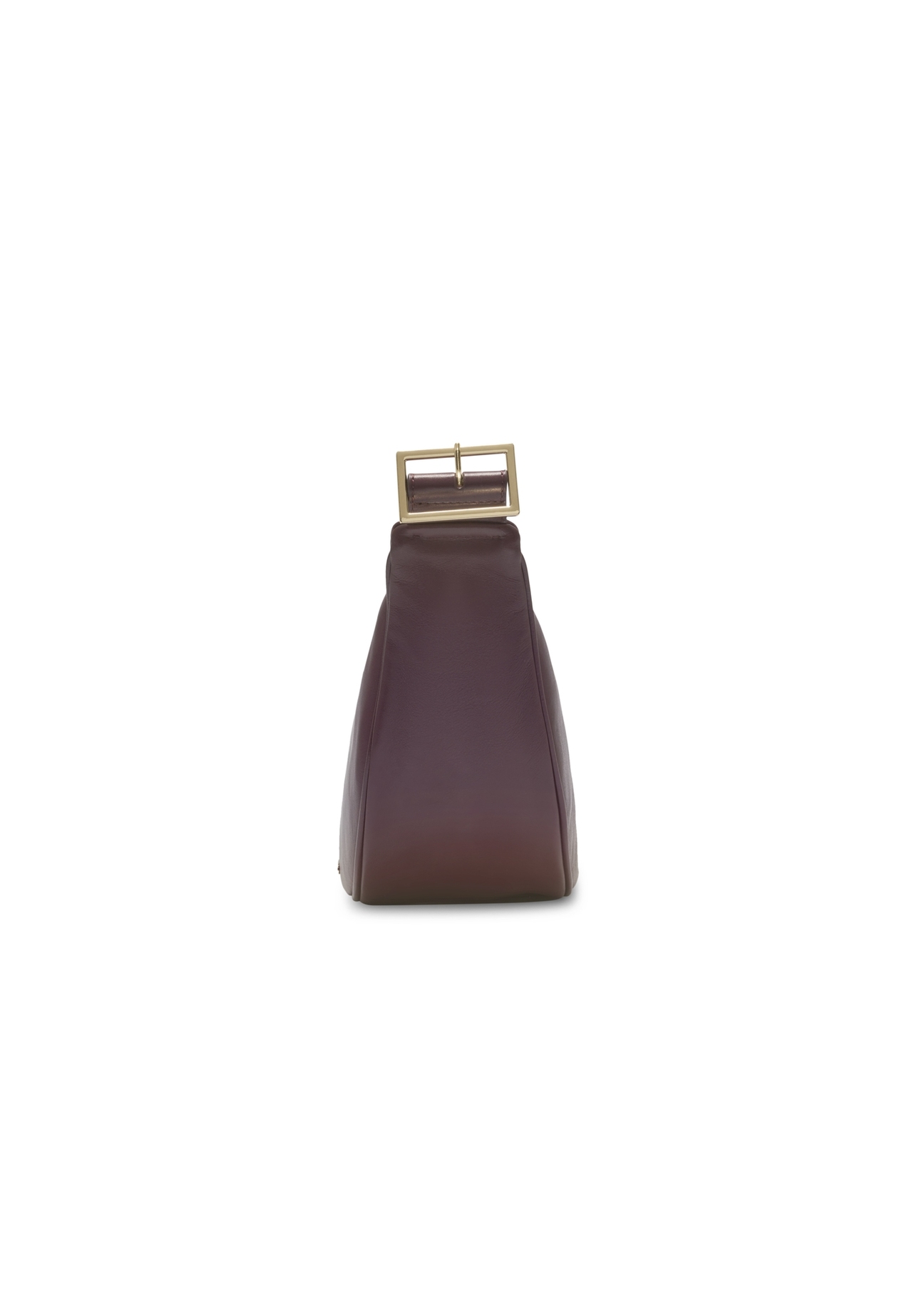 Burgundy semi-circular women's handbag TORES-1350-4D(Z26). Side view on a white background.