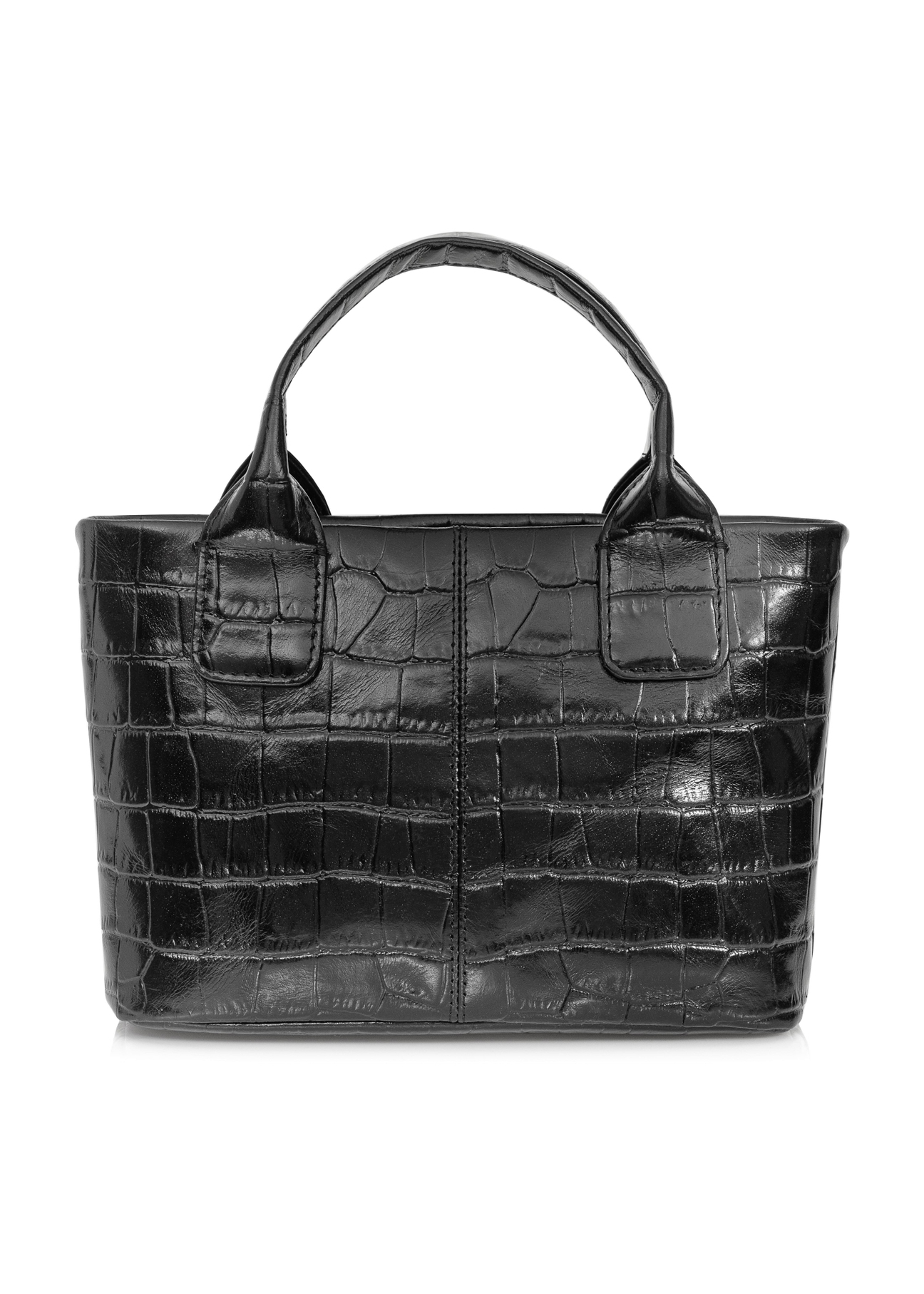Small leather women's croco trunk TORES-1012-99(W24)-05
