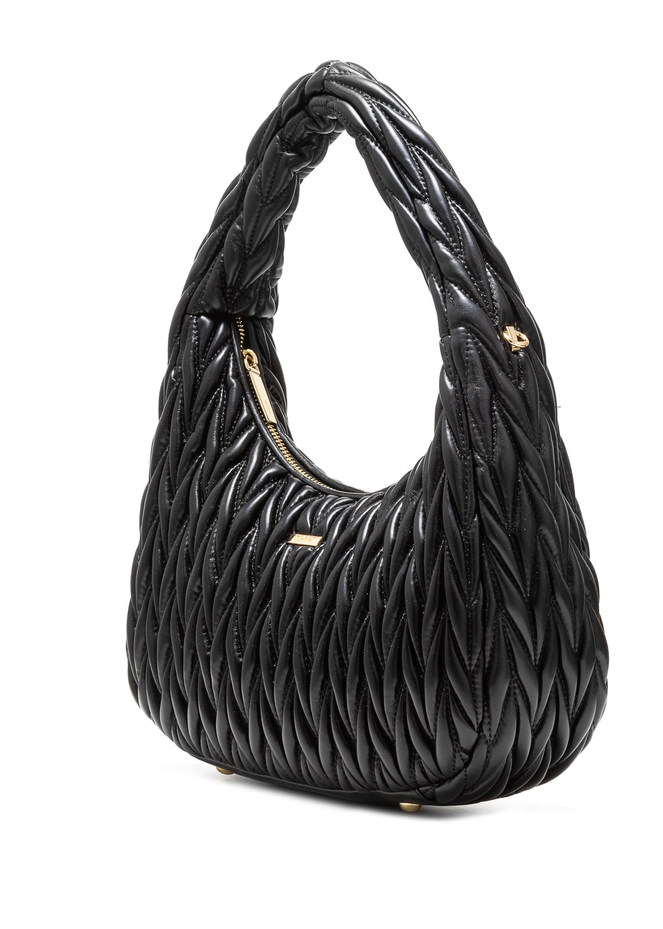 Black women's shoulder bag TOREC-1101-99(Z25), diagonal product view on a white background.