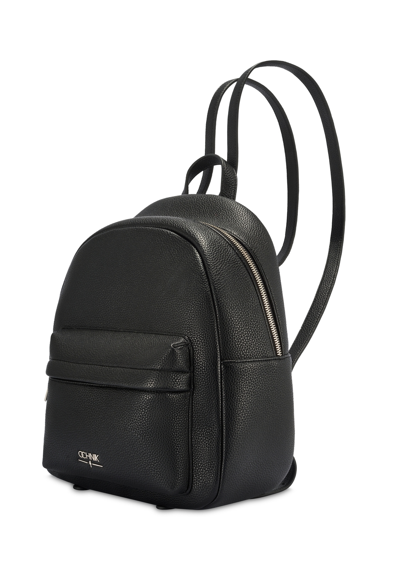 Black spacious women's backpack TOREC-1089-99(Z25), diagonal product view on a white background.