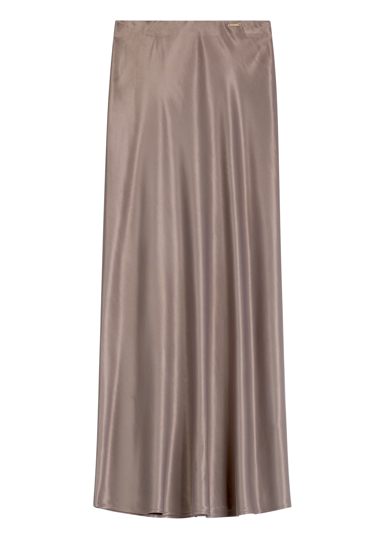 Brown women's skirt SPCDT-0122-1K(W26) - front product view, on white background.