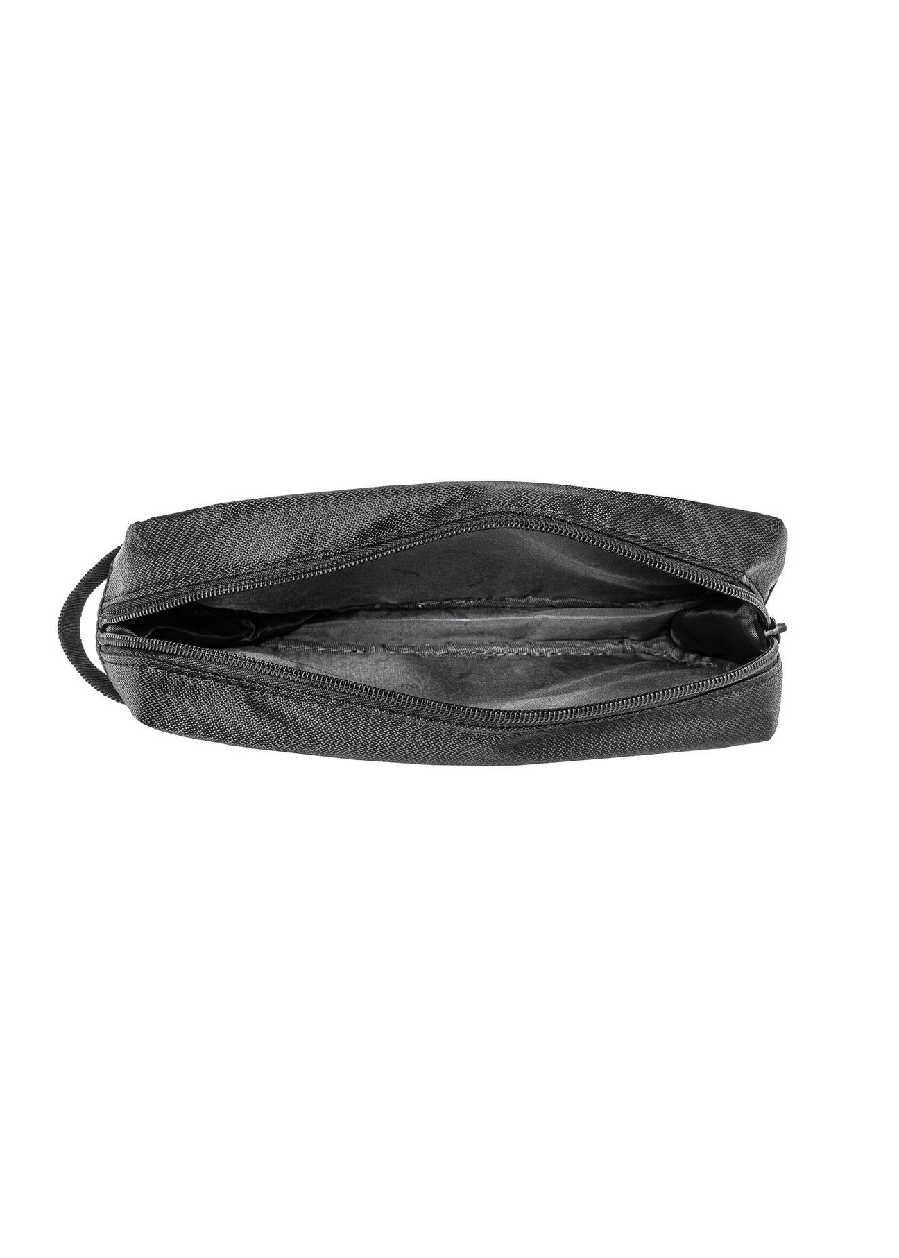 Black men's cosmetic bag TORMN-0267C-99(Z25), product view inside on white background.