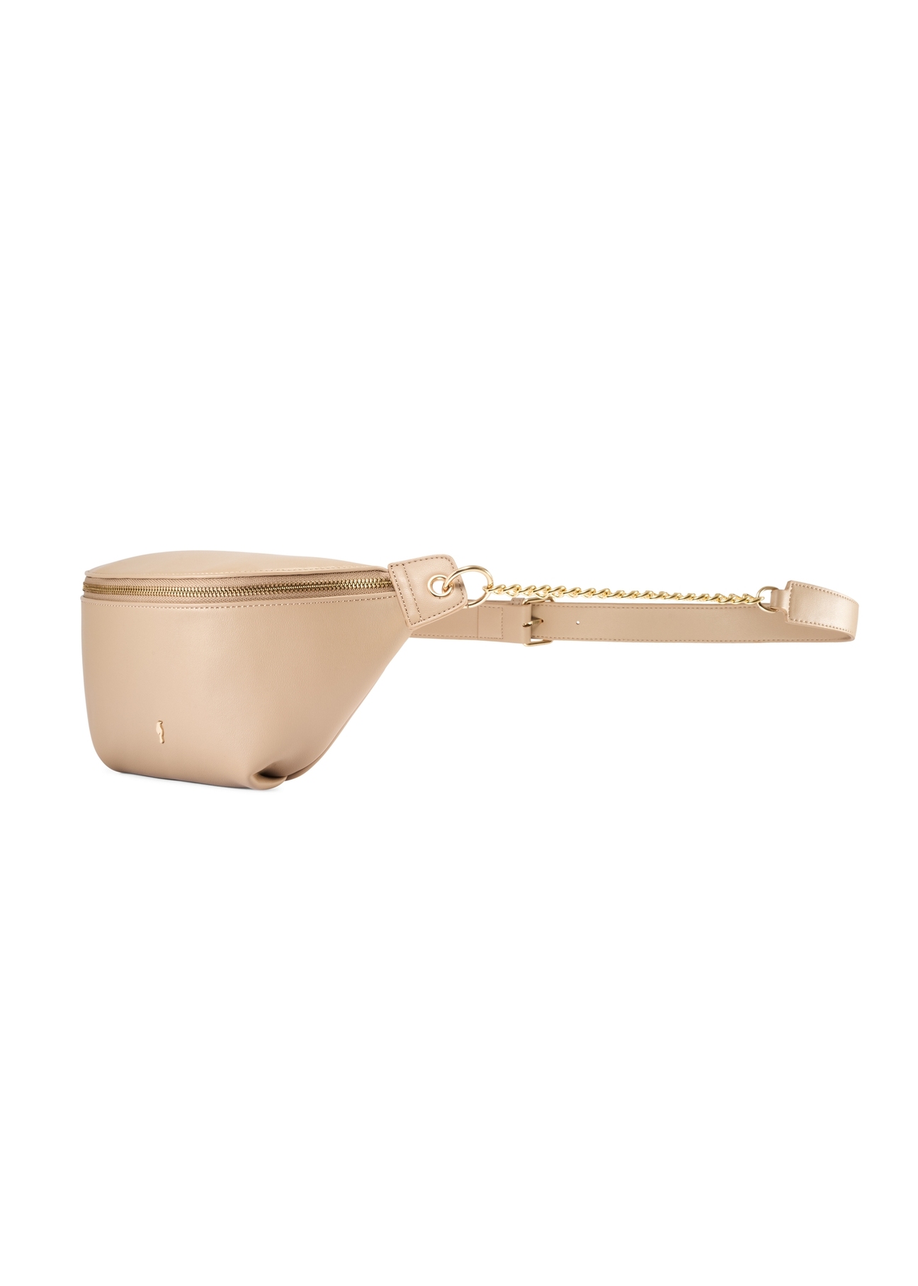 Beige women's compact waist bag TOREC-0788C-81(Z25), diagonal product view on a white background.