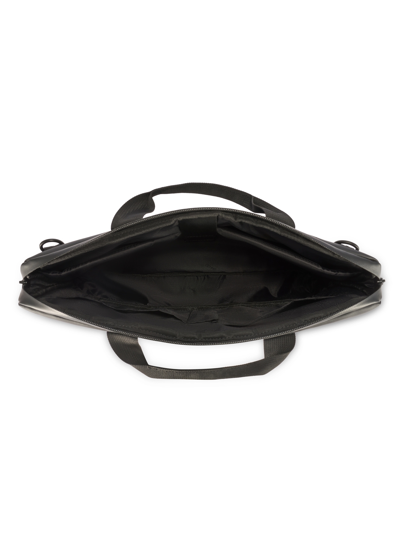 Black laptop bag TORMN-0398-9J(W26), product view inside on white background.