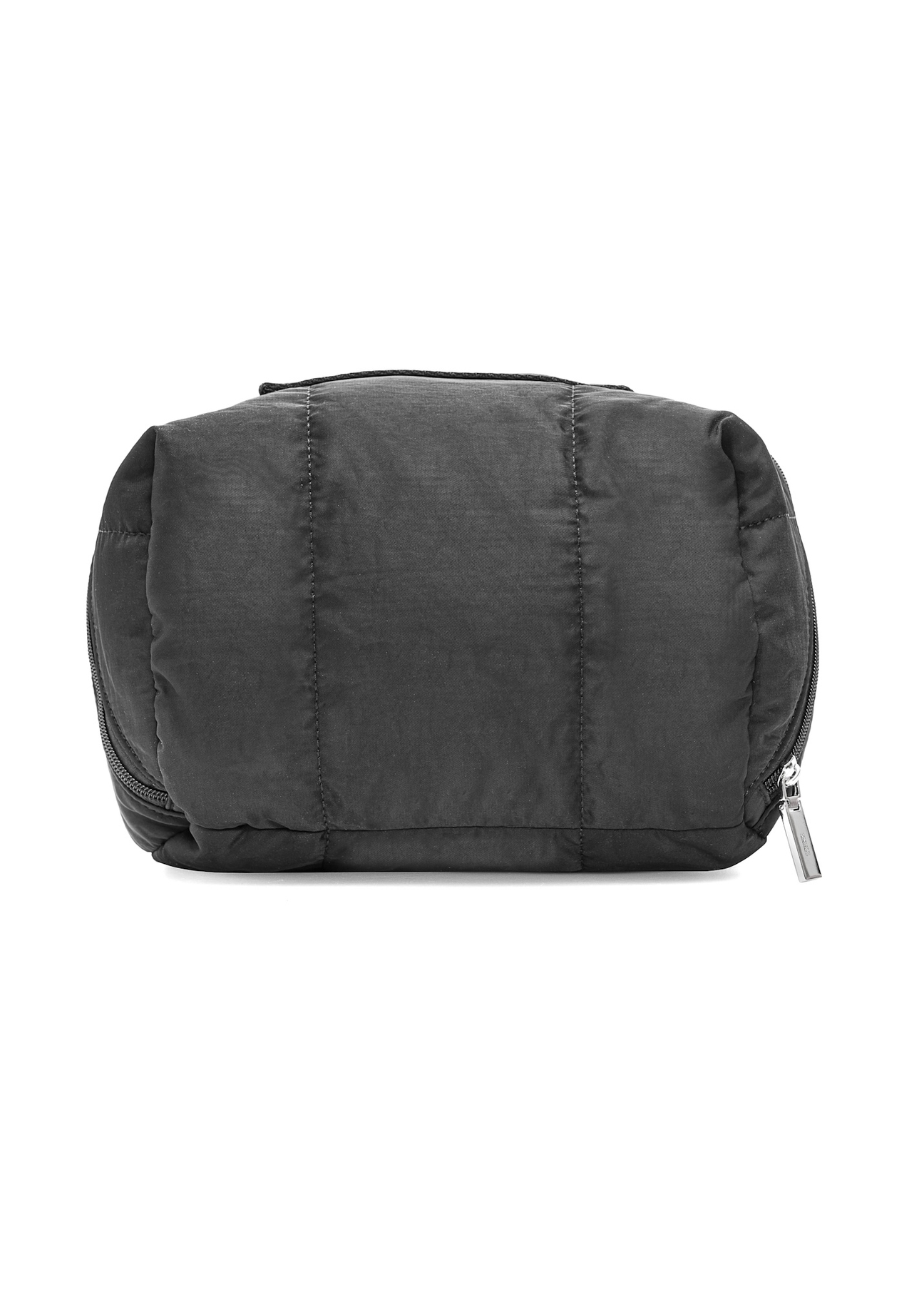 Black women's cosmetic bag TOREN-0323-99(Z25), back view of the product on a white background.