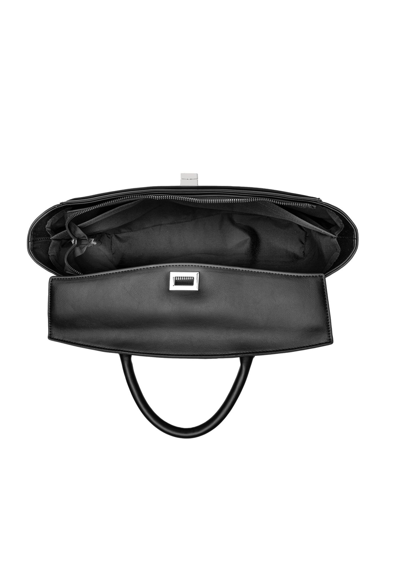 Black women's business briefcase TOREC-1280-99(Z26) - product view from above, on a white background.
