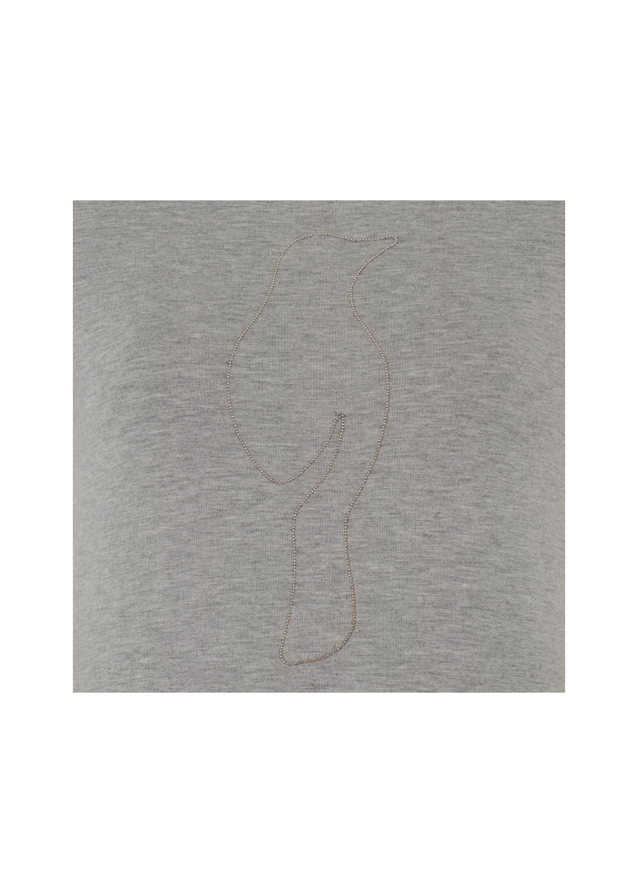 Grey Women's T-shirt with oriole TSHDT-0022-91(Z18)-03