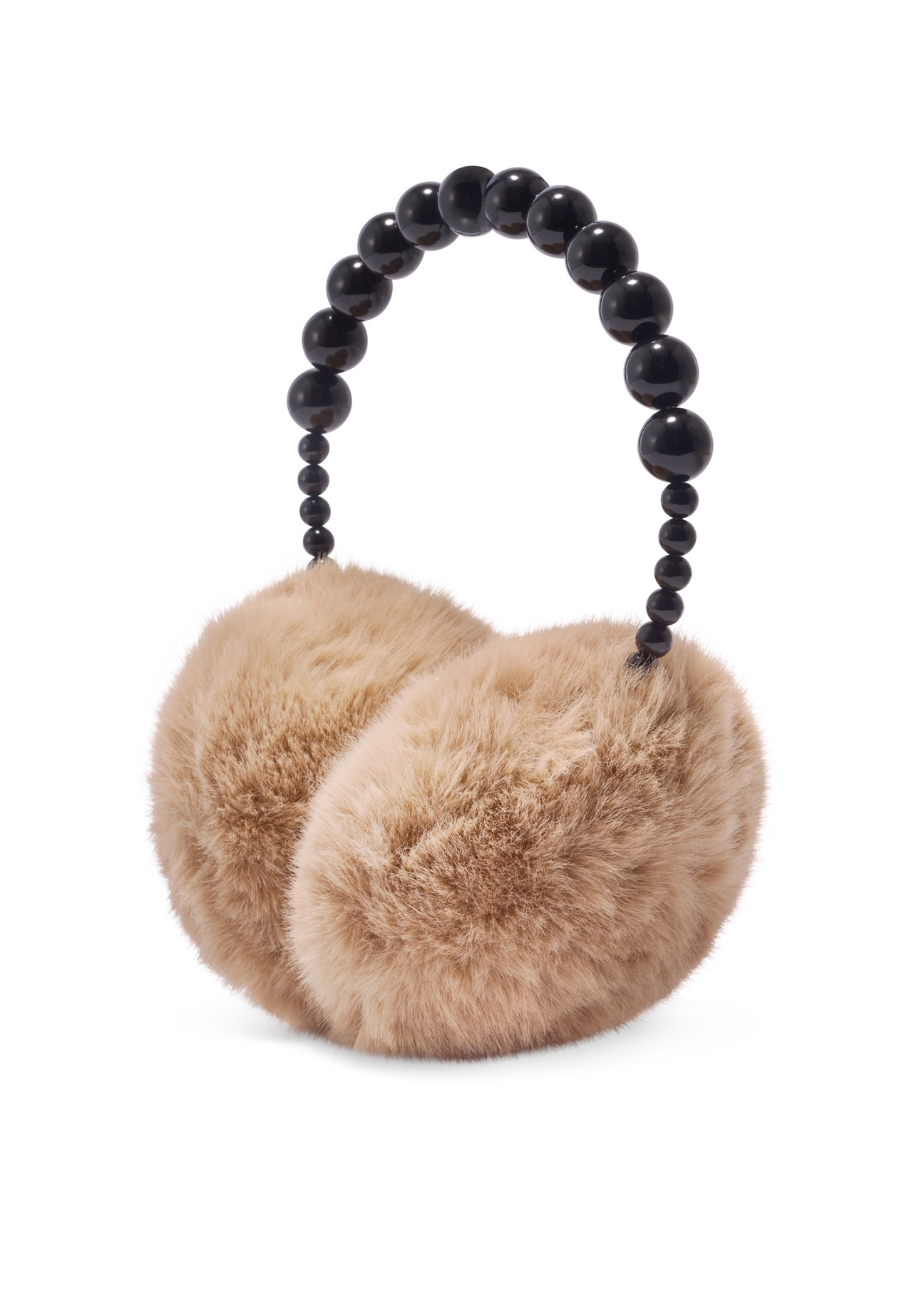Beige women's earmuffs NAUDP-0001-81(Z26)