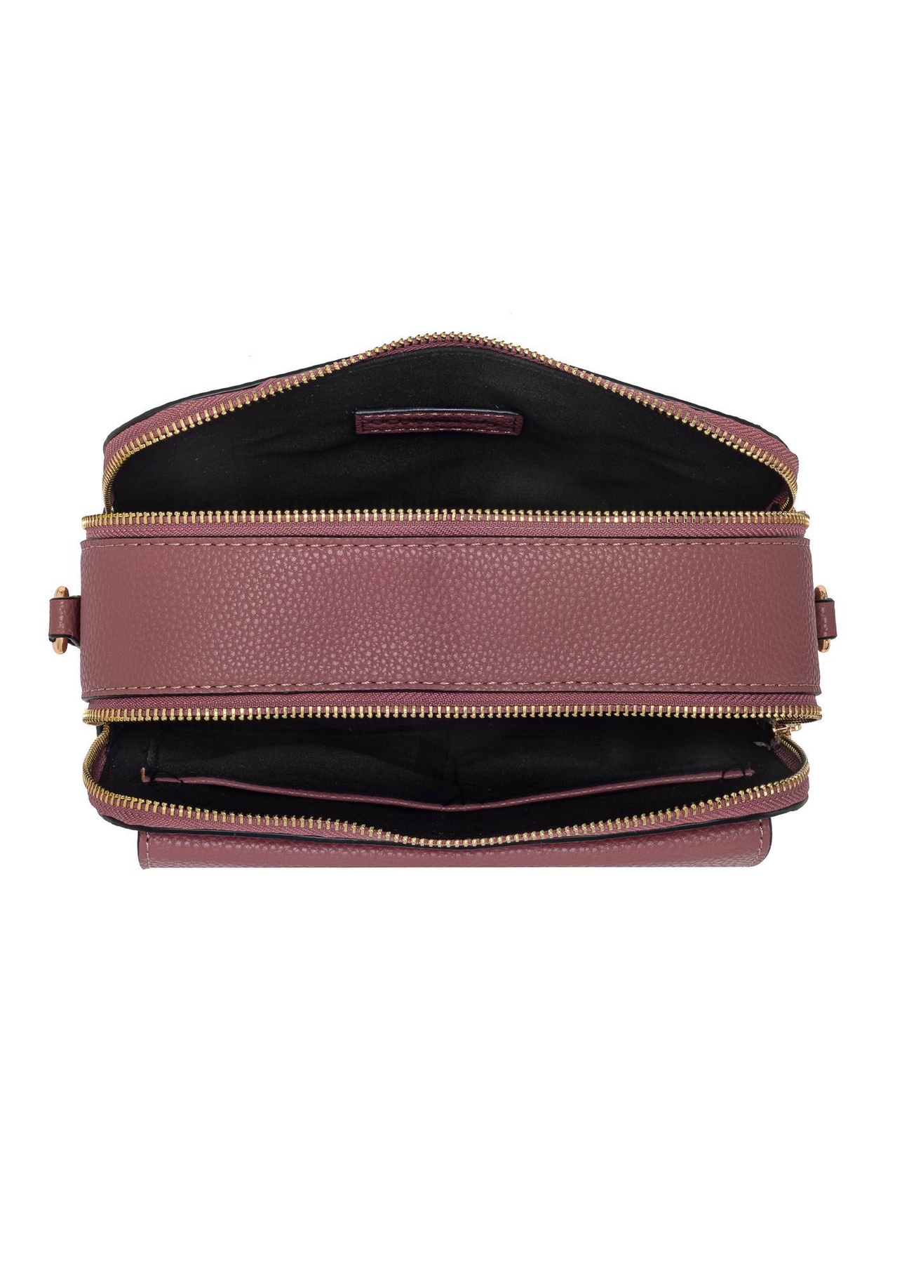 Women's dark pink messenger bag TOREC-0405-5C(Z26), product view inside on white background.