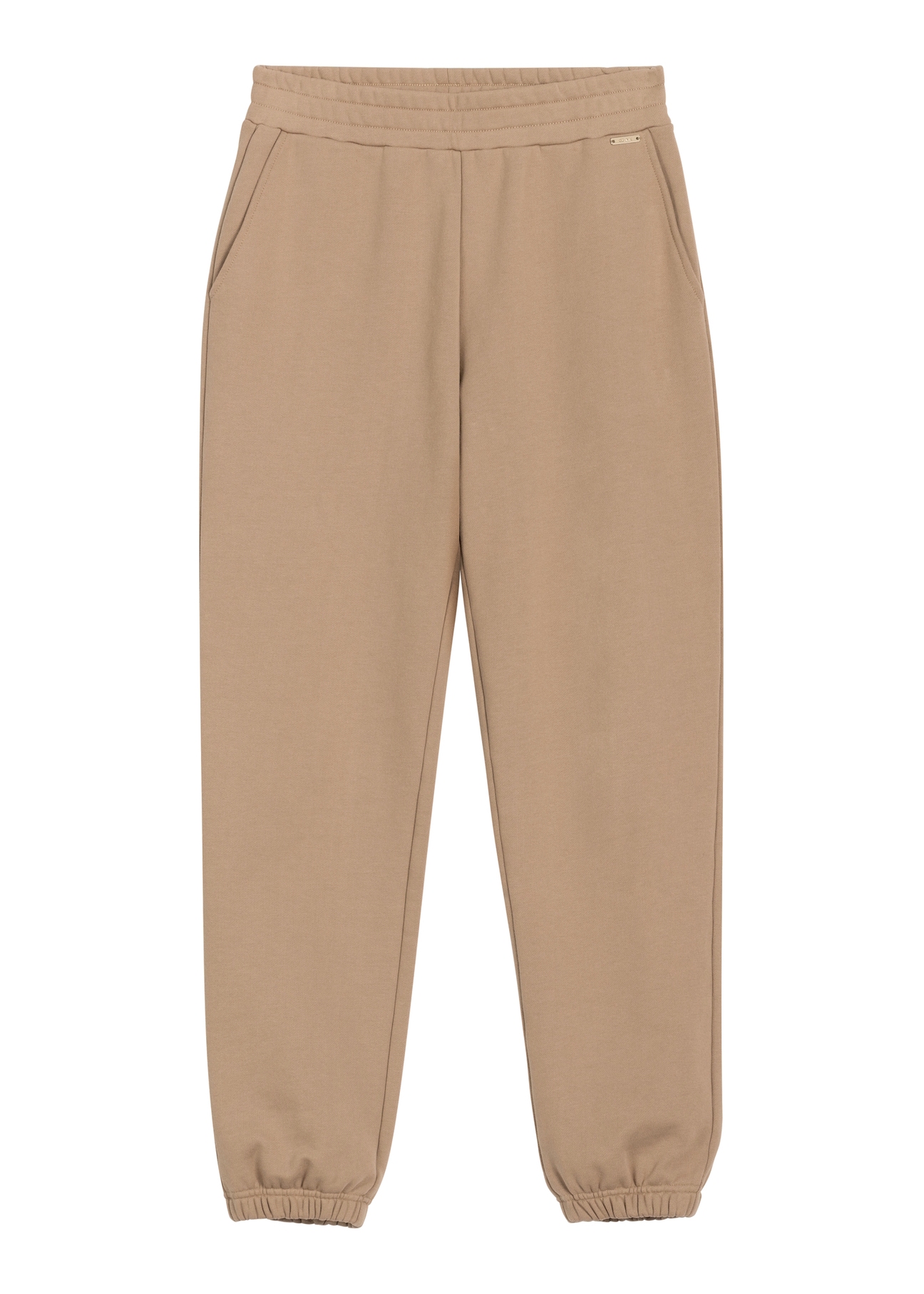 Camel women's trousers SPODT-0129-1D(Z26), product view from the front on a white background.