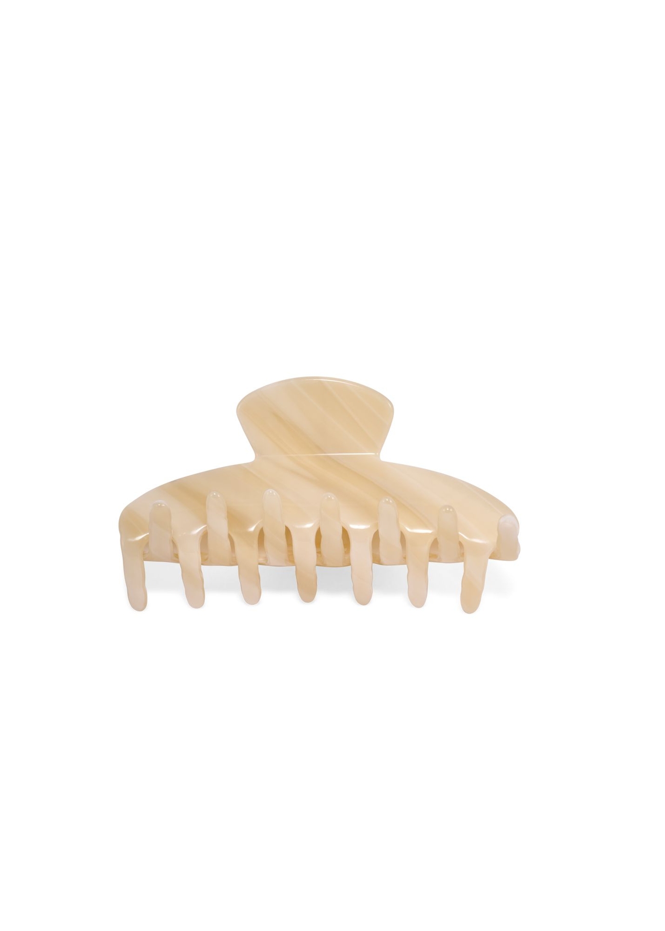 Cream hair clip SPIDB-0001-0C(Z26) – front view of the product on a white background.