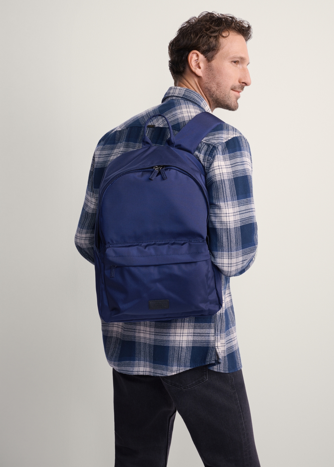 Navy blue men's backpack TORMN-0383-69(Z25)