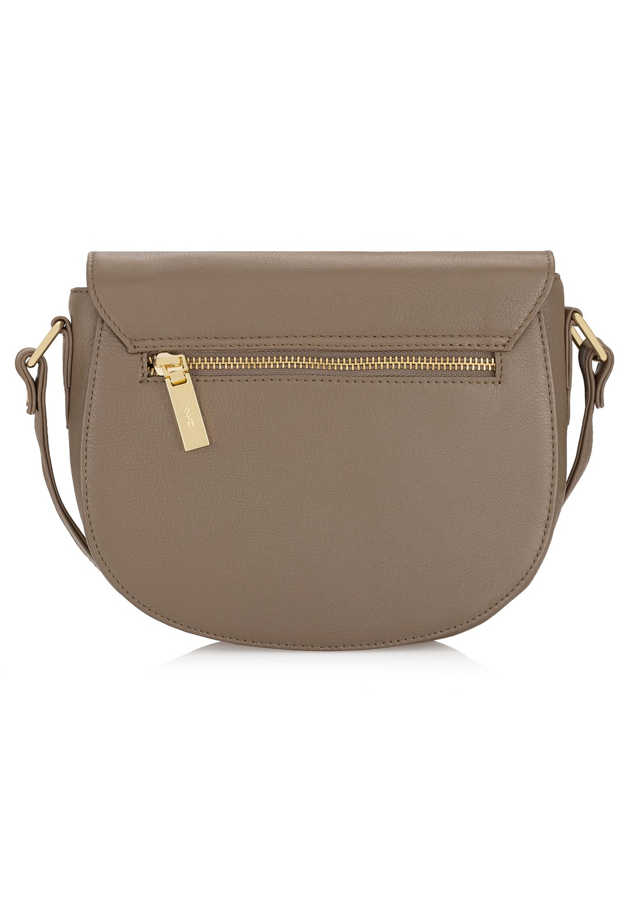 Brown leather women's postbag TORES-0972-80(W24)-04
