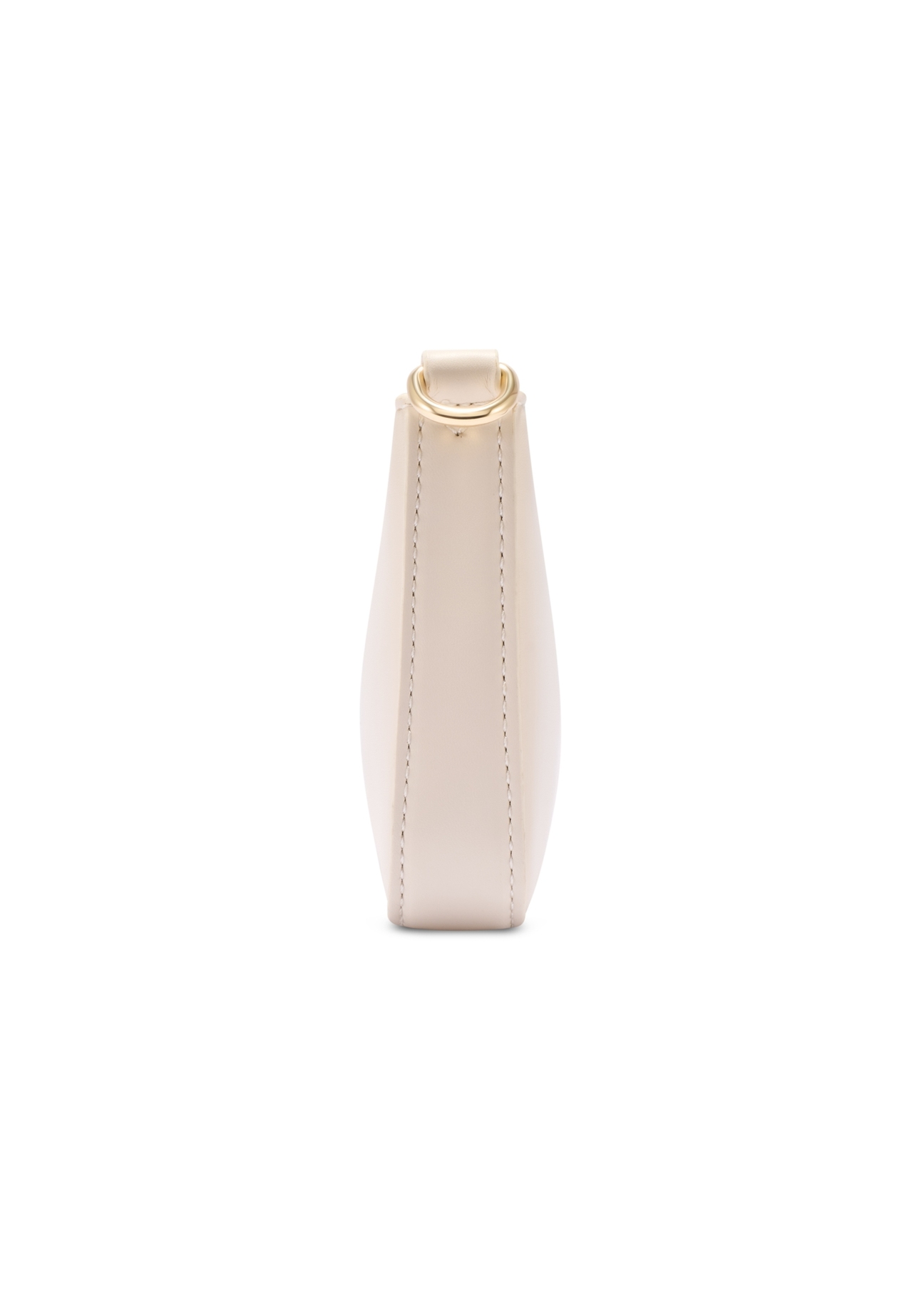 Small cream women's handbag TOREC-1188-0B(W26) - side view of the product, on a white background.