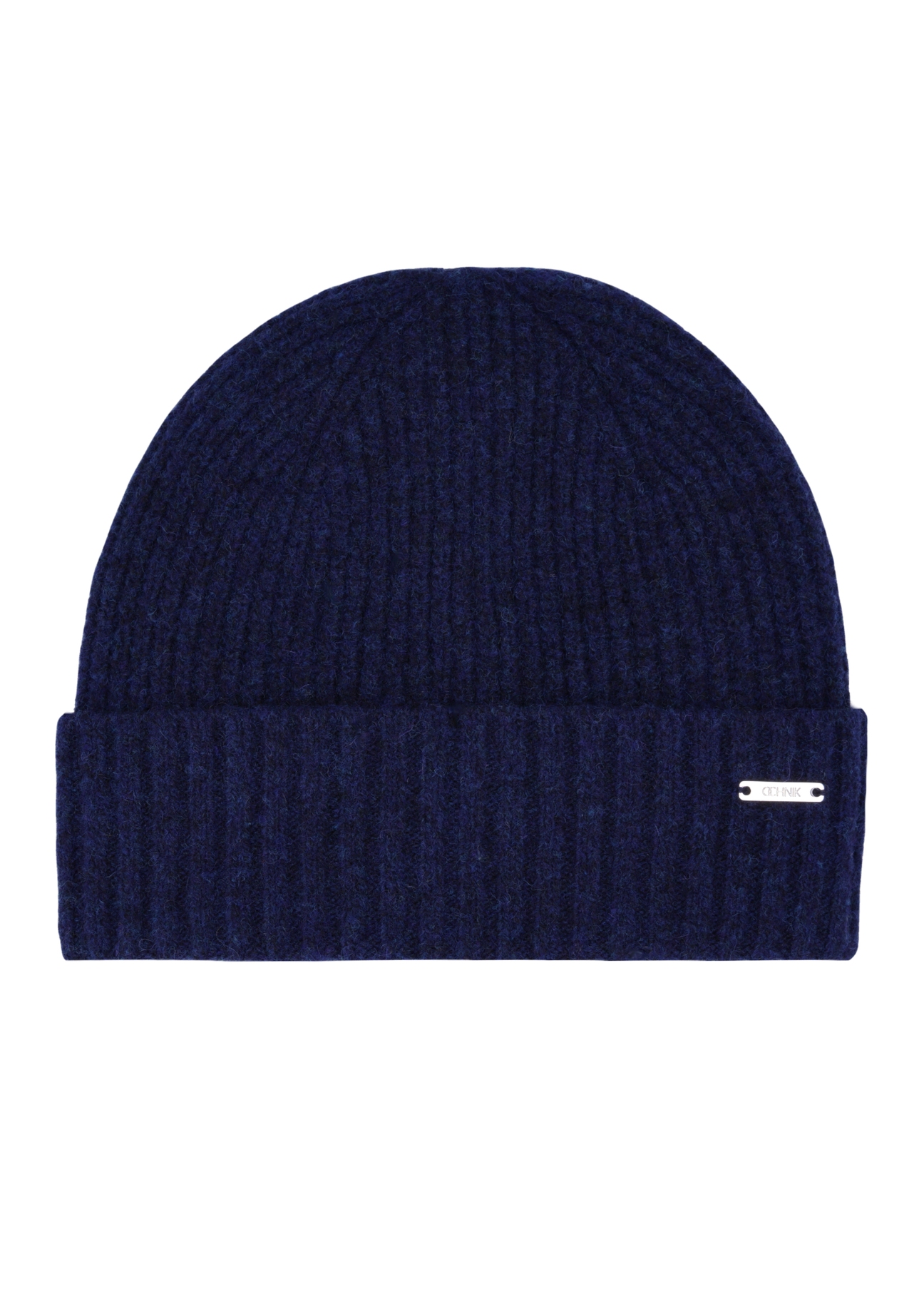 Navy blue women's wool hat CZADT-0210-7E(Z26), front product view on white background.