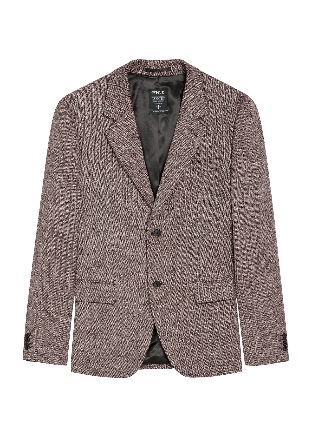 Men's burgundy jacket MARMT-0021-49(Z25), product view from the front on a white background.