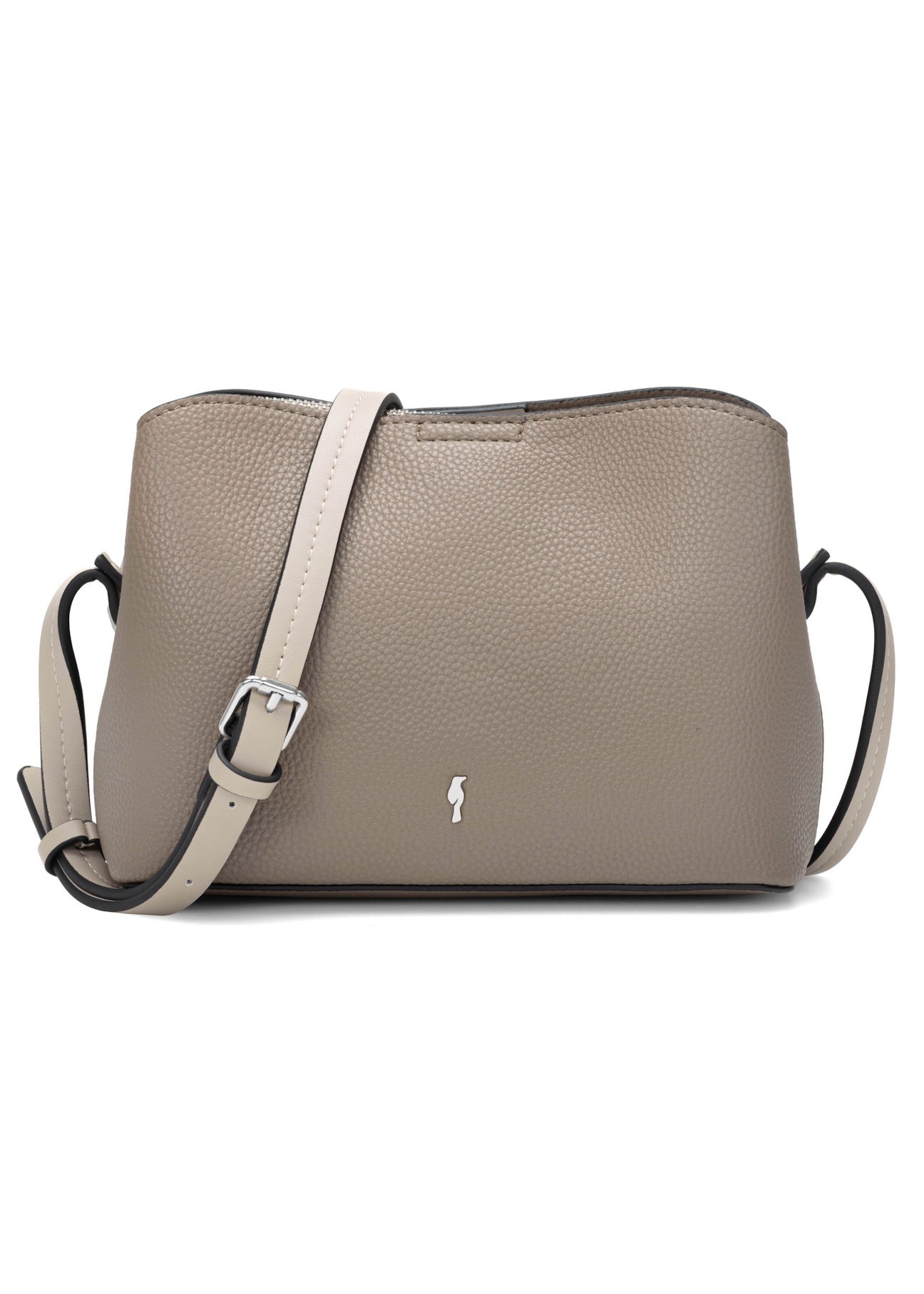 Brown small women's handbag TOREC-0768-1K(W26), front product view on white background.