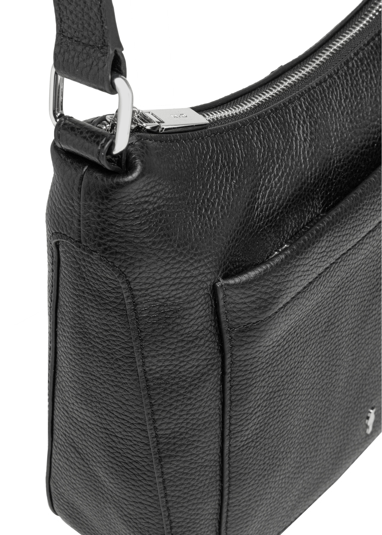 Black leather women's shoulder bag TORES-1219-9I(W26)