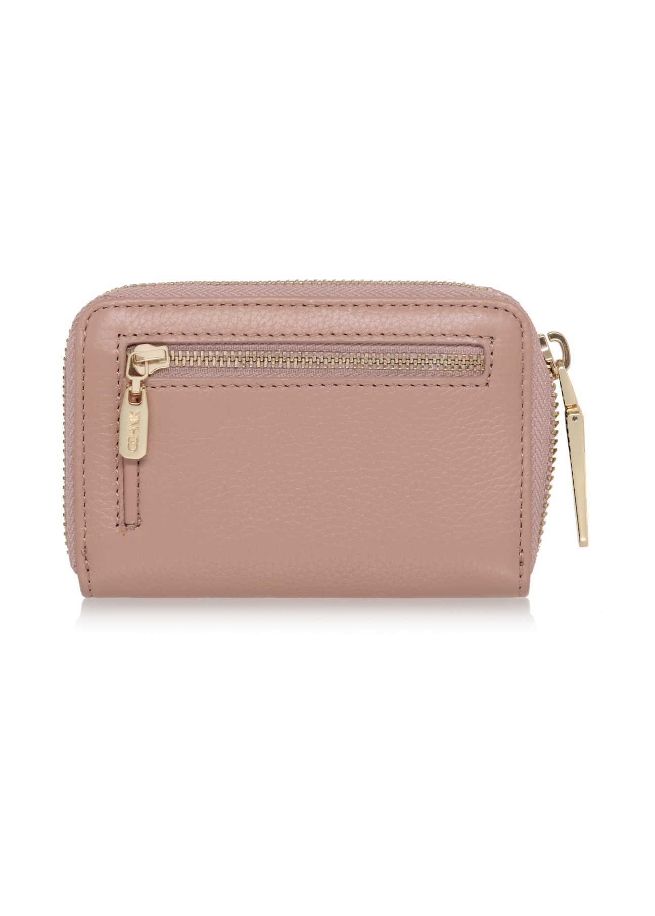 Pink leather women's wallet PORES-0832-31(W23)-02