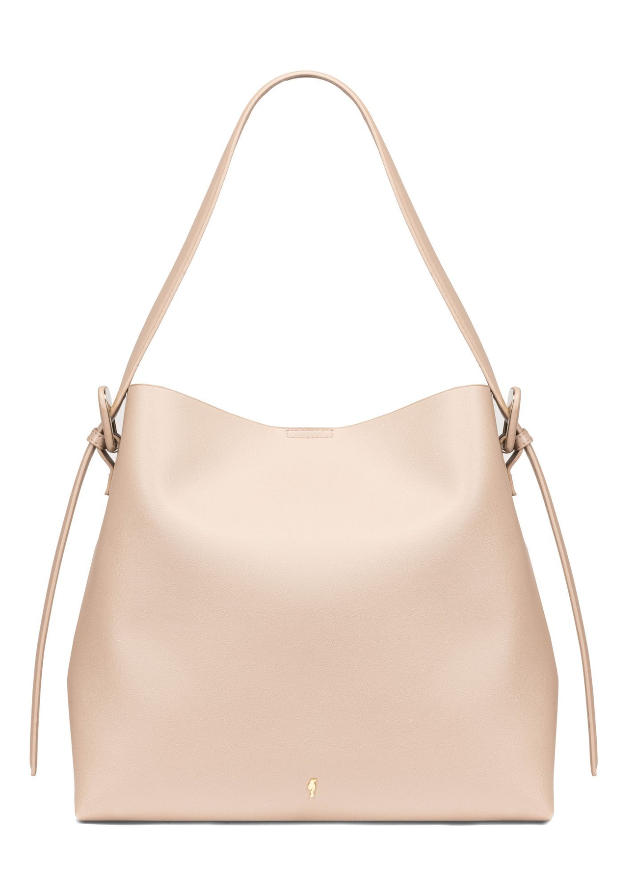 Beige women's shopper handbag TOREC-0903-1B(W26), front product view on white background.