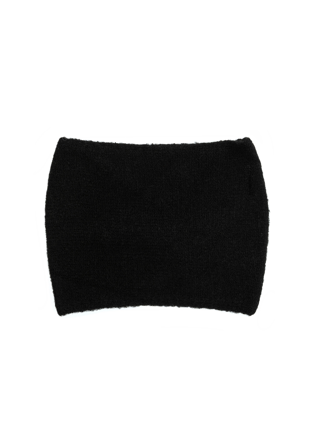 Black women's headband with tie CZADT-0070A-99(Z25), product view from the back on a white background.