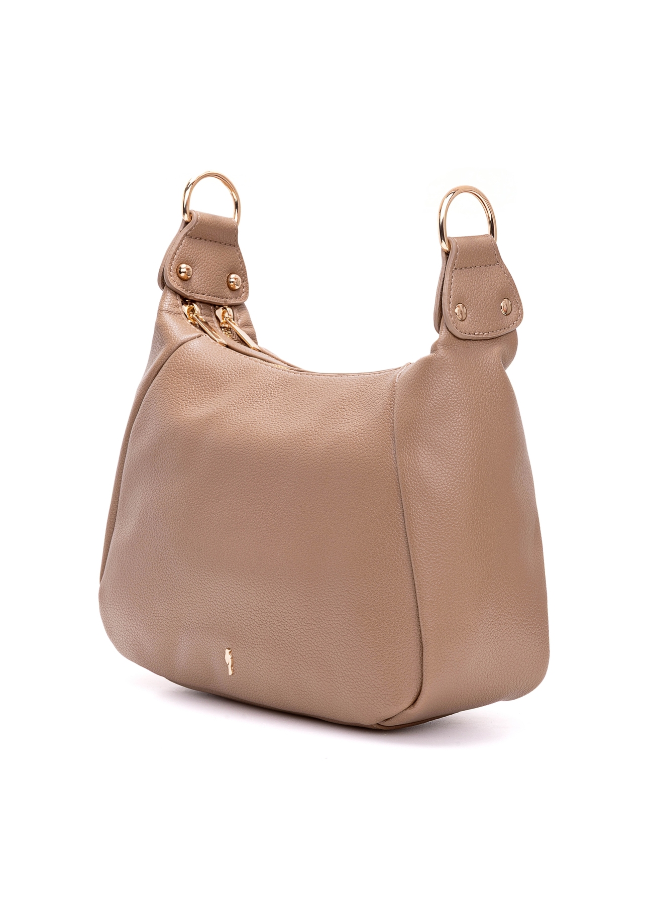 Camel-colored shopper shoulder bag TOREC-0885B-81(Z25), diagonal product view on a white background.