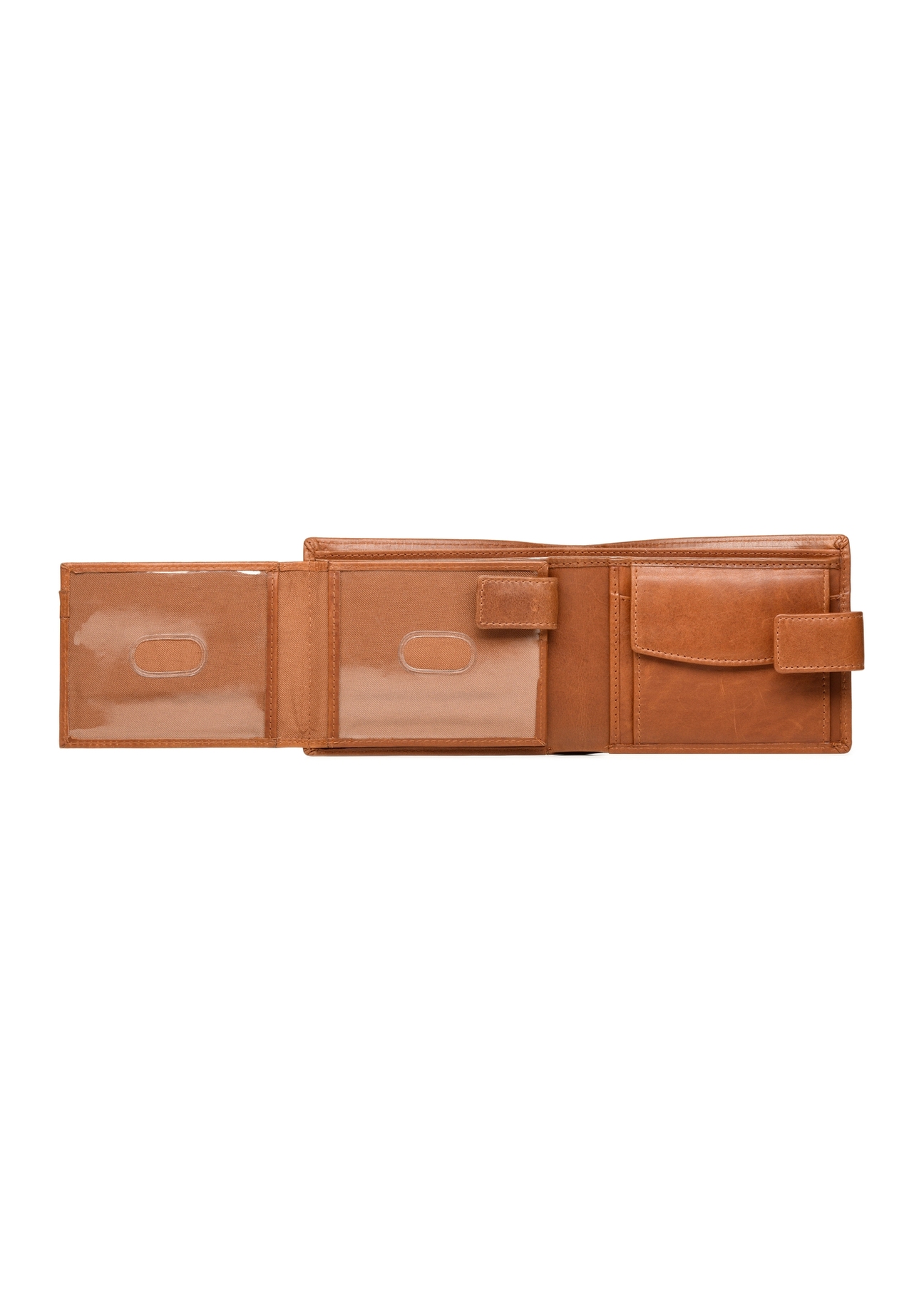 Men's leather wallet PORMS-0302A-88(Z25), product view from the inside on a white background.-03