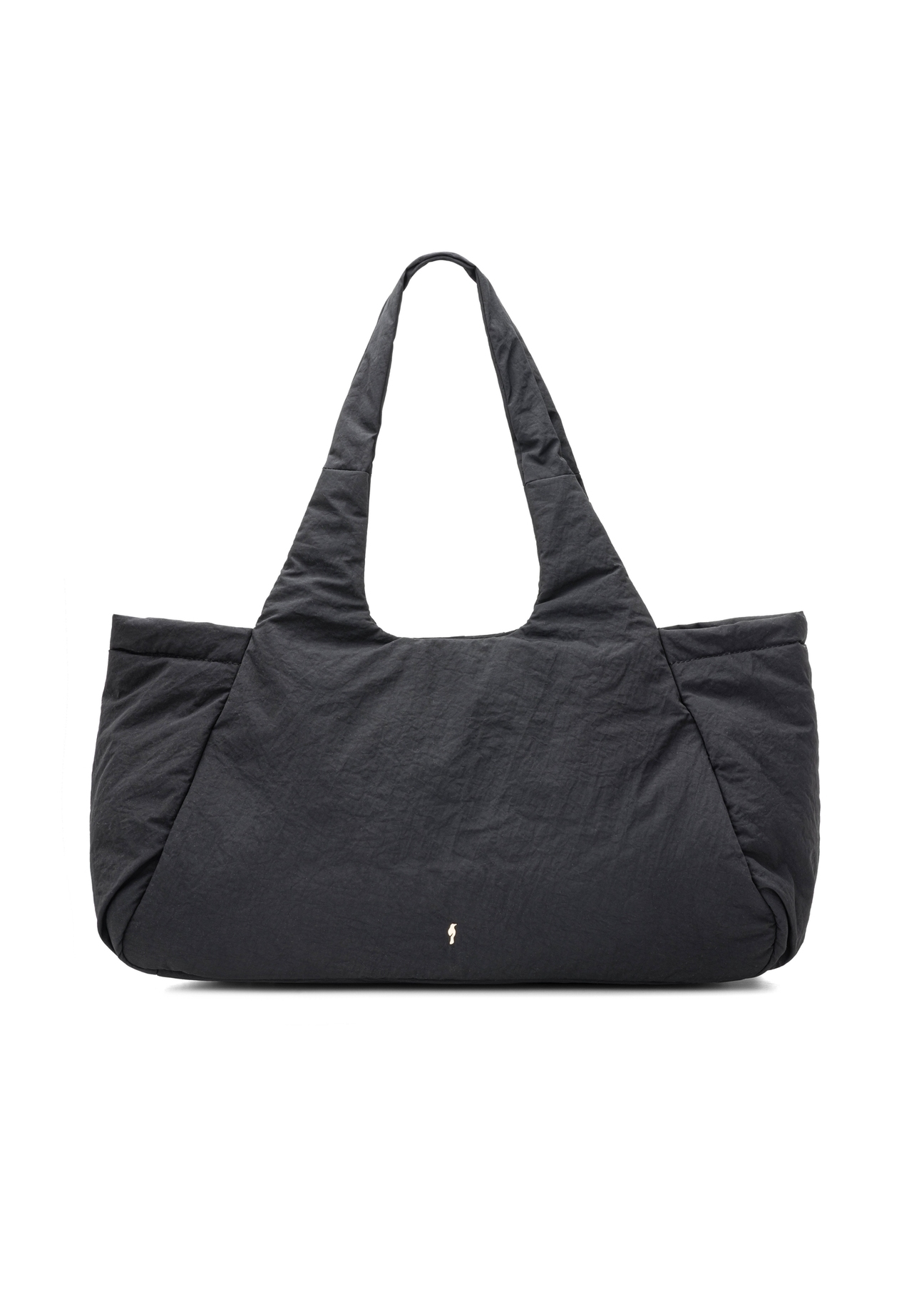 Black women's shopper bag TOREN-0336-99(W26), front product view on white background.