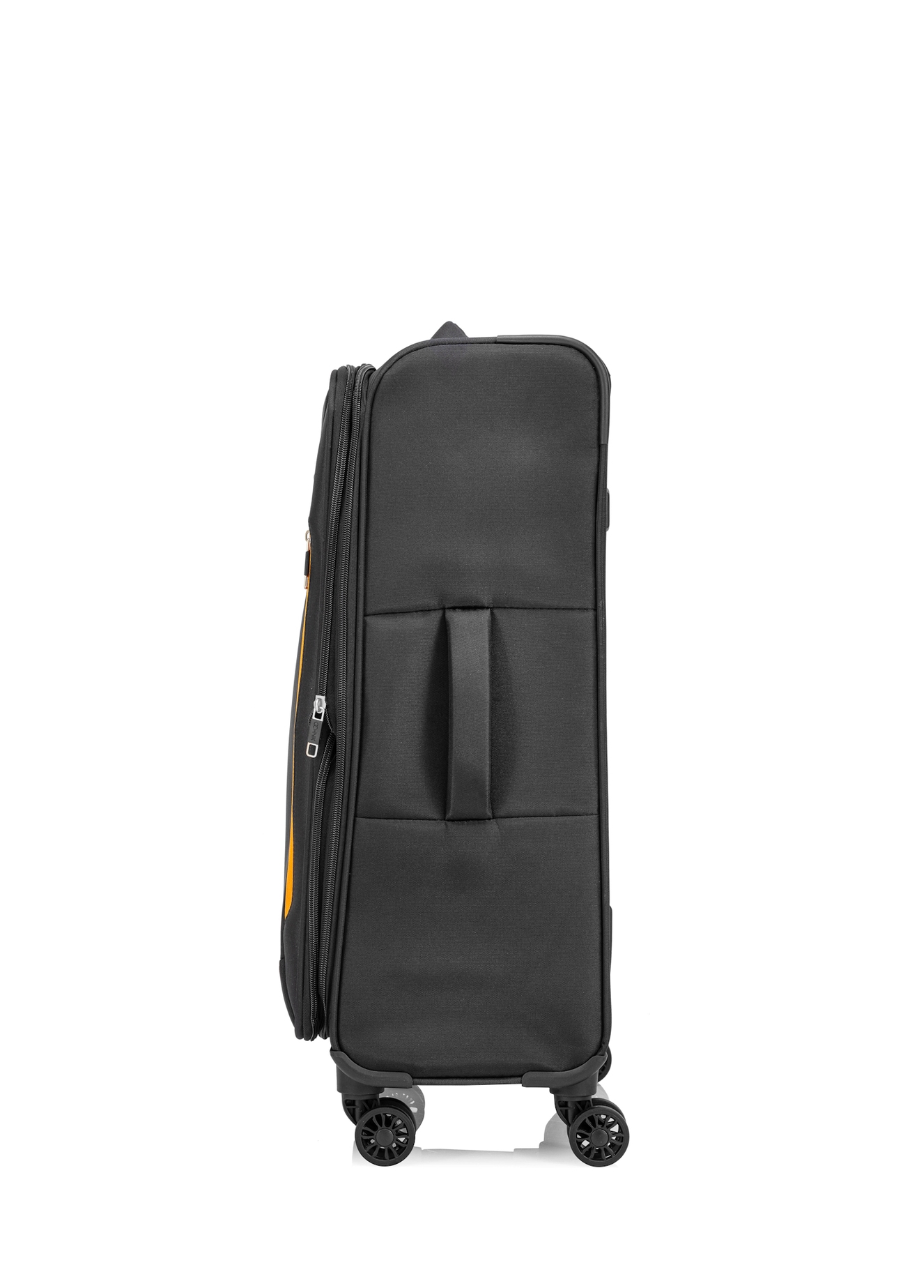 Medium suitcase on wheels WALNY-0042-99-24(W25), side view of the product on a white background.