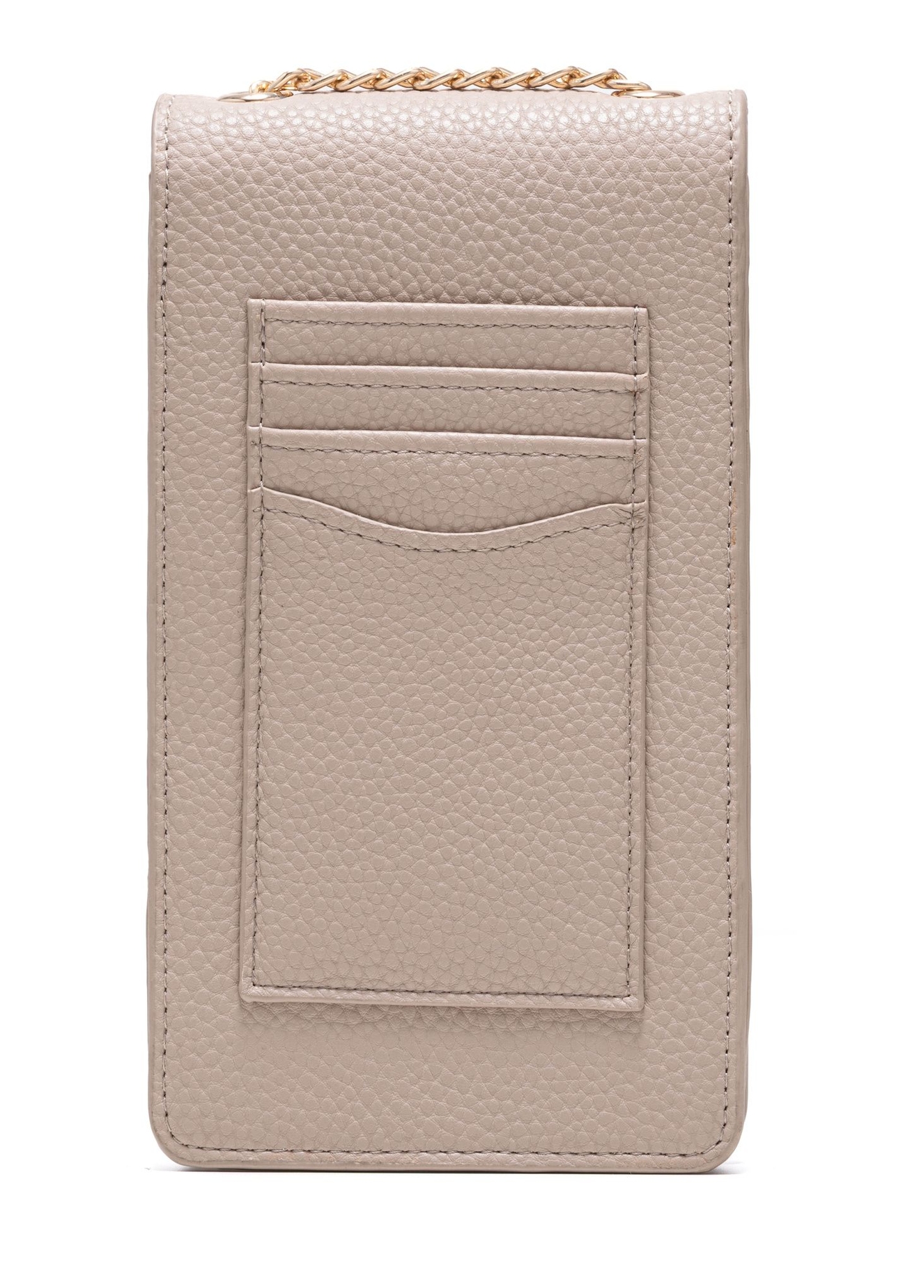 Beige women's pouch TOREC-1112-80(Z25), product view from the back on a white background.