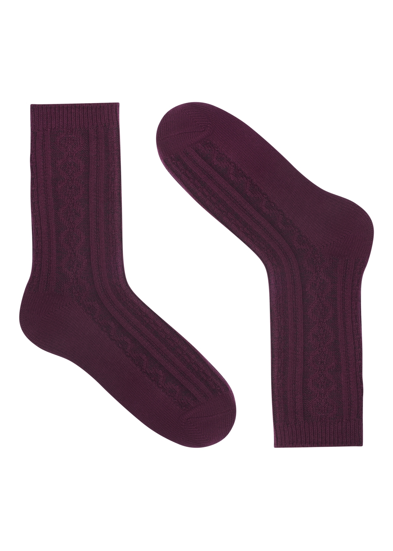 Set of women's long socks ZESDT-0040-4D(Z26), view of one half of the product from the front on a white background.