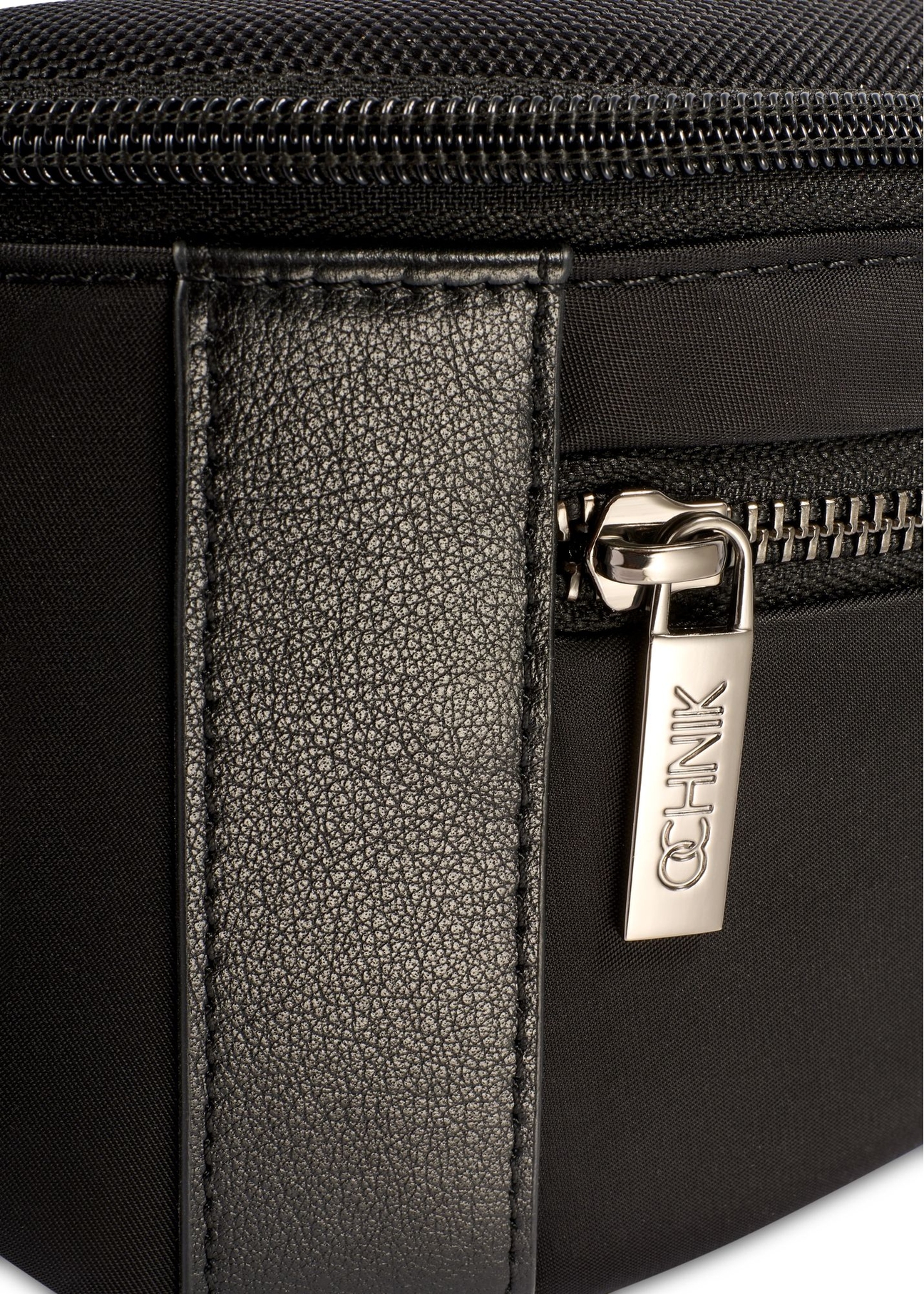 Men's black waist bag TORMN-0424-99(Z26)