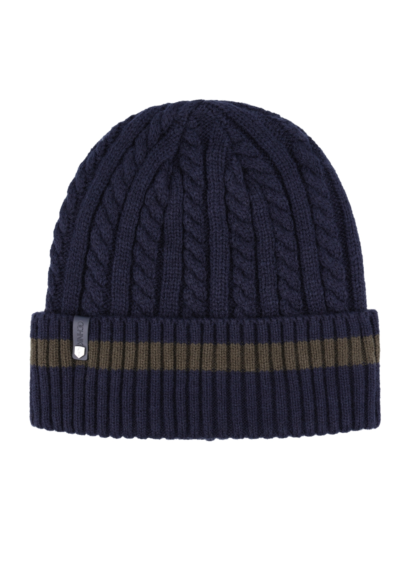Navy blue men's cap CZAMT-0086-7E(Z26), front product view on white background.