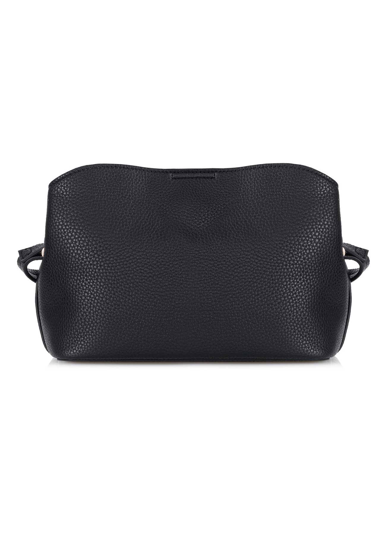 Black women's handbag with strap TOREC-0768A-99(W24)-03