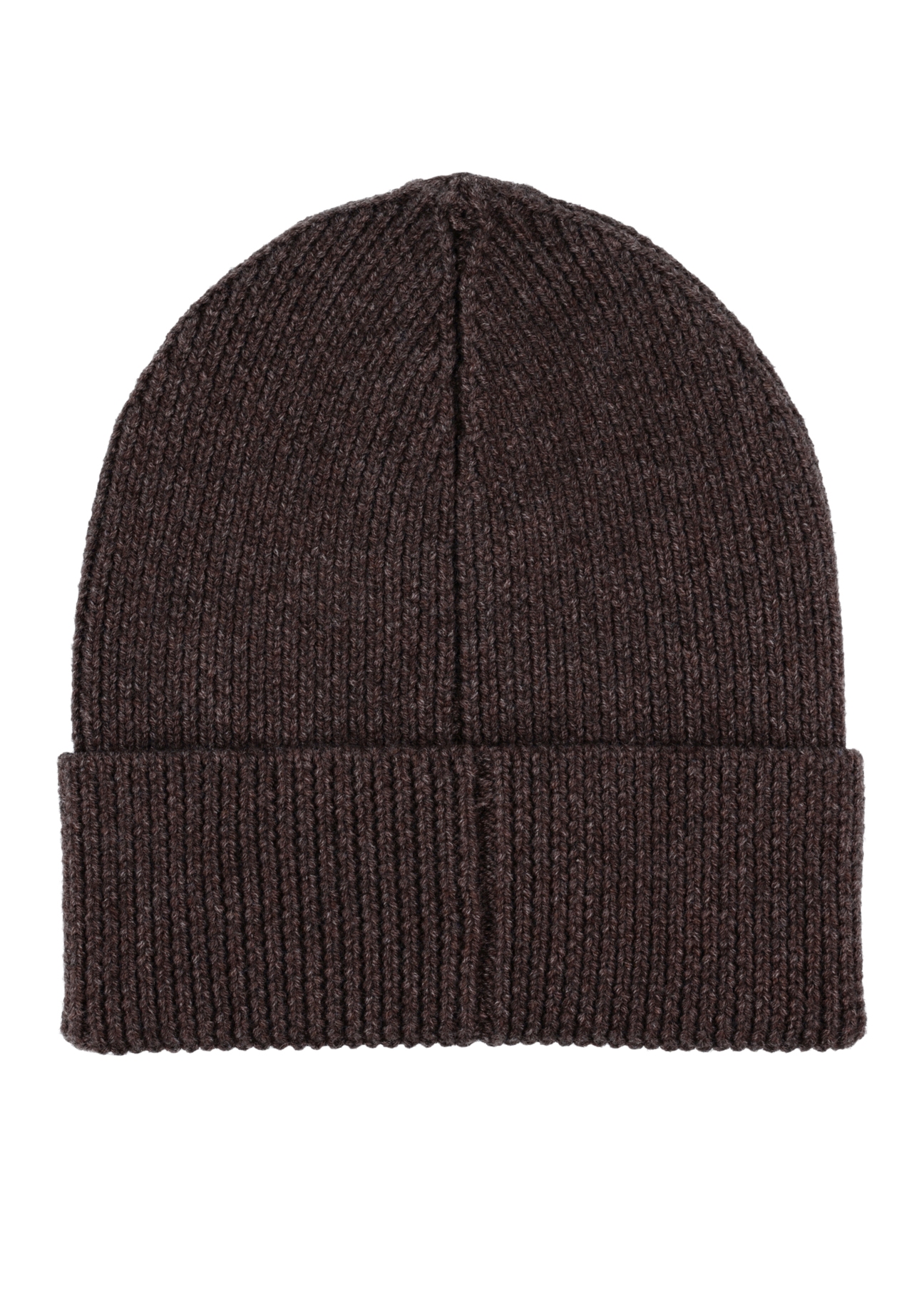 Dark brown men's cap CZAMT-0084-1I(Z26), product view from the back on a white background.