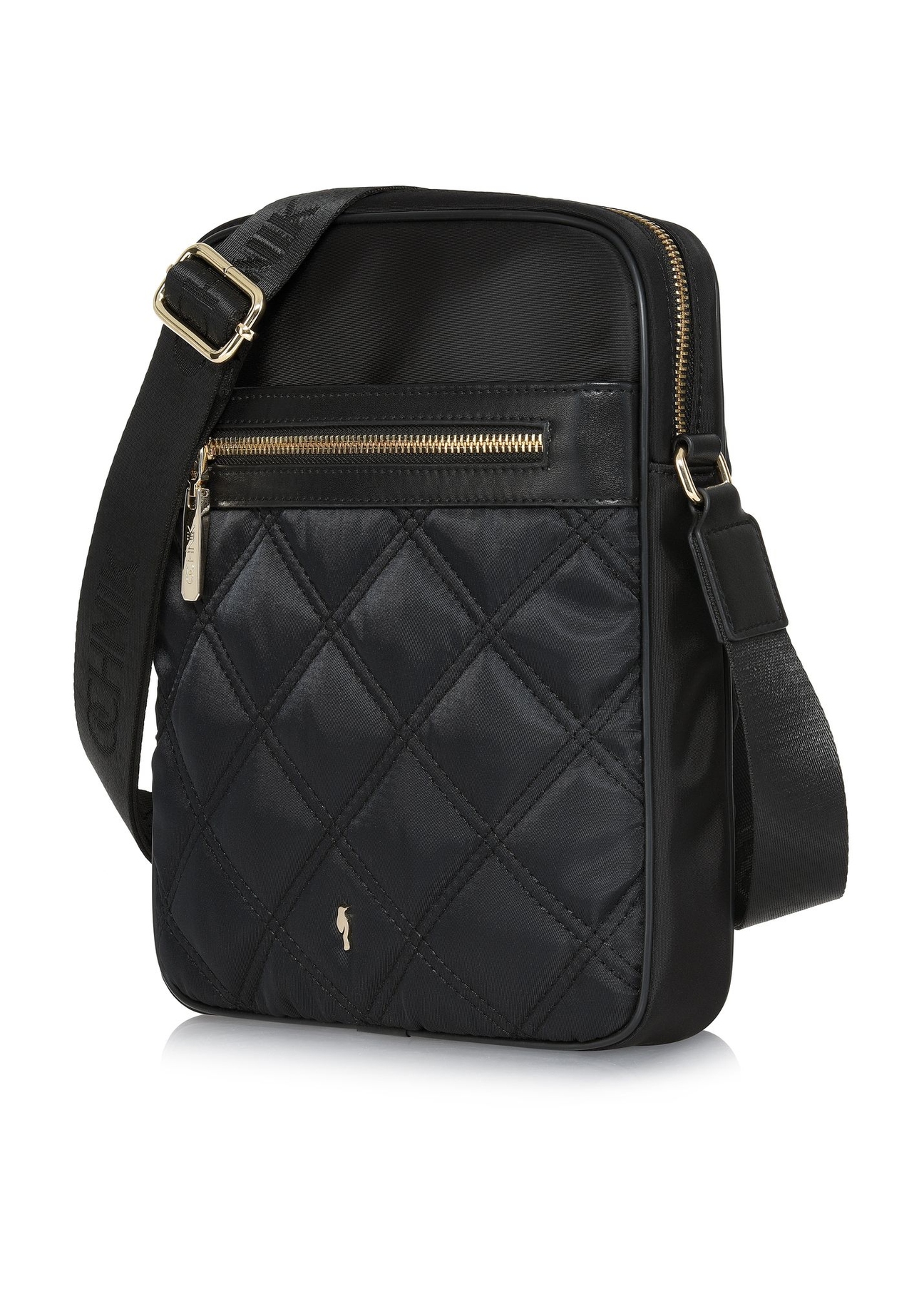 Quilted black women's handbag TOREN-0284-99(W24)-02