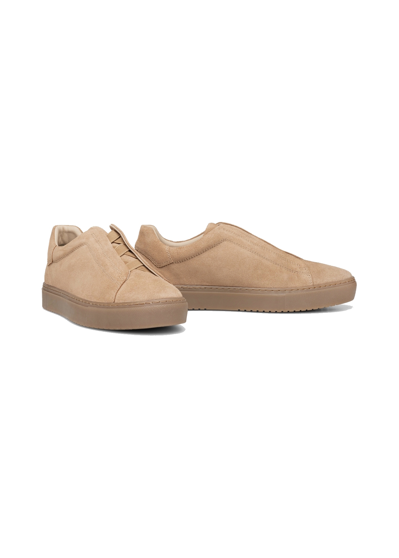 Beige suede men's shoes BUTYM-0530-1B(W26)