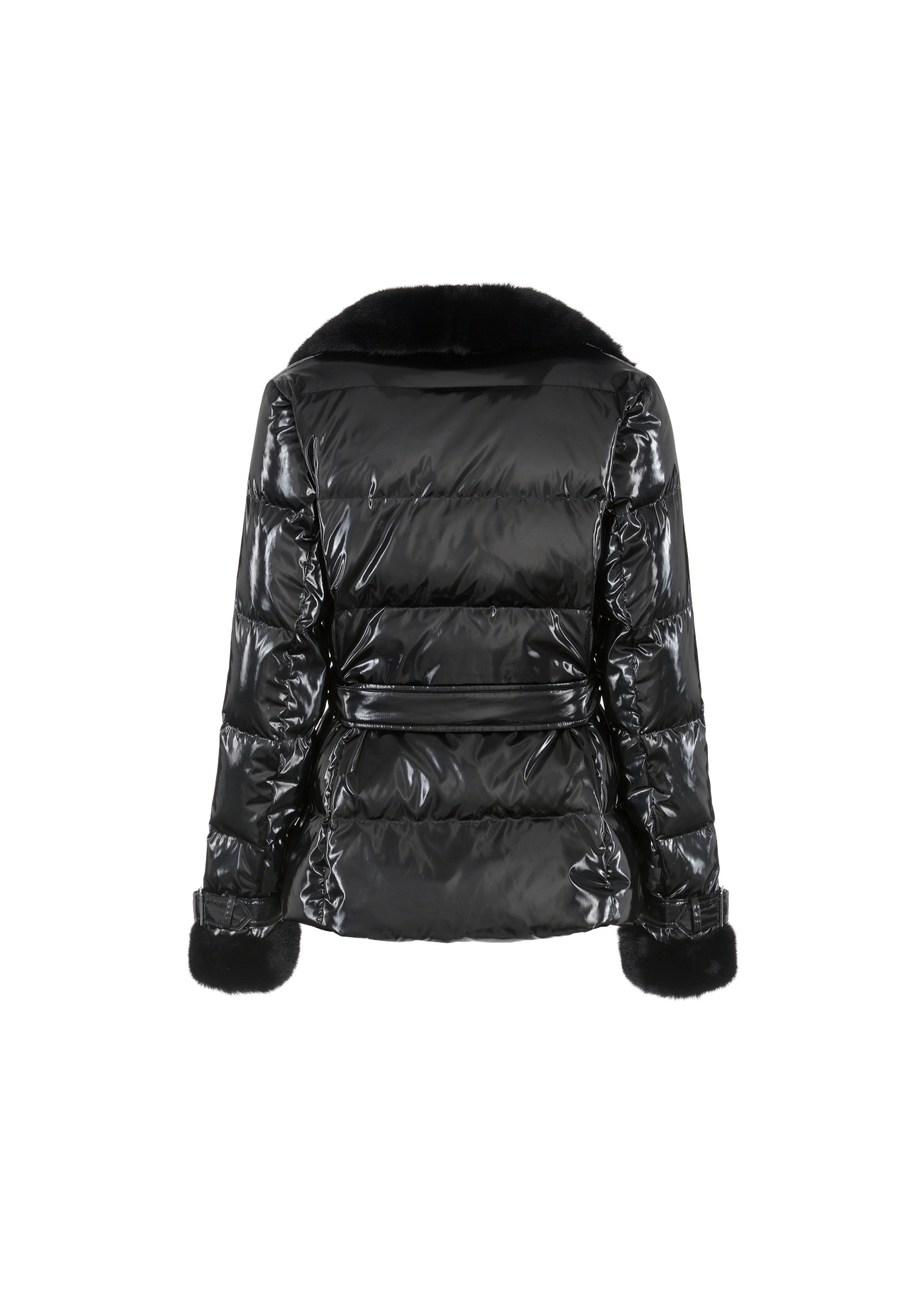 Women's autumn jacket with a press stud fastening KURDT-0262-99(Z21)-03