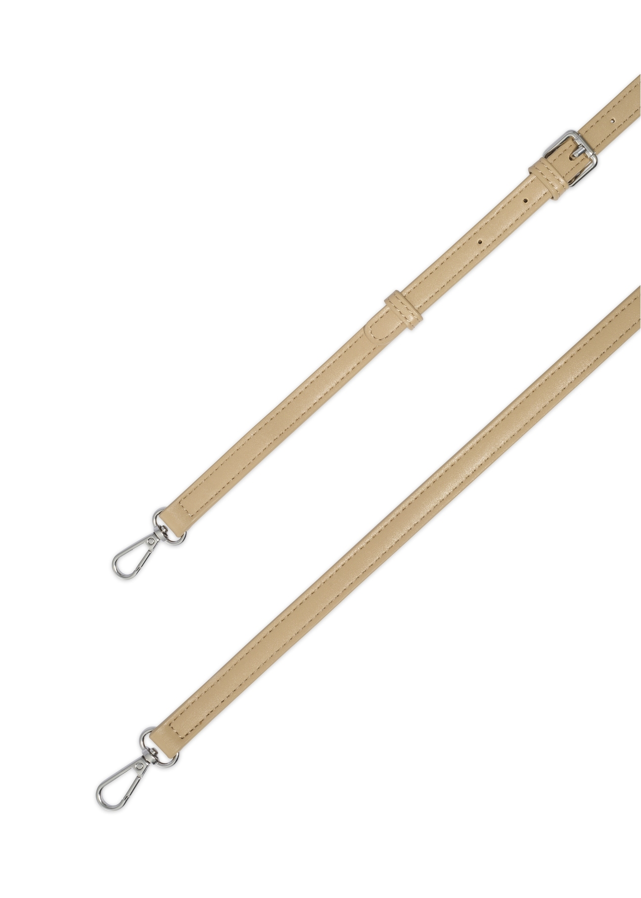 Beige women's shoulder bag TOREC-1262-1B(Z26). View of the strap on a white background.
