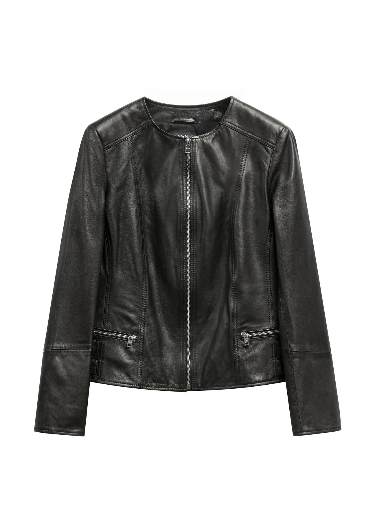Women's waisted leather jacket KURDS-0414-99(KS)