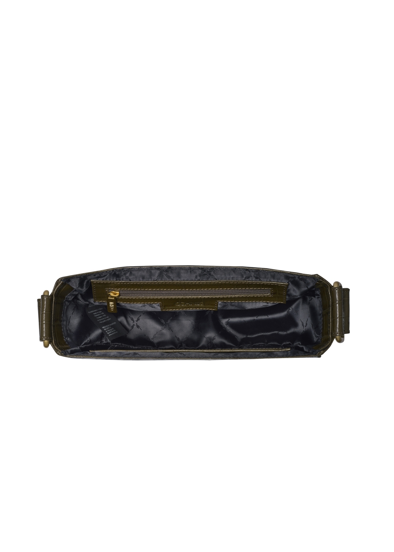 Half-round croco khaki women's handbag TORES-1328-8D(Z26)