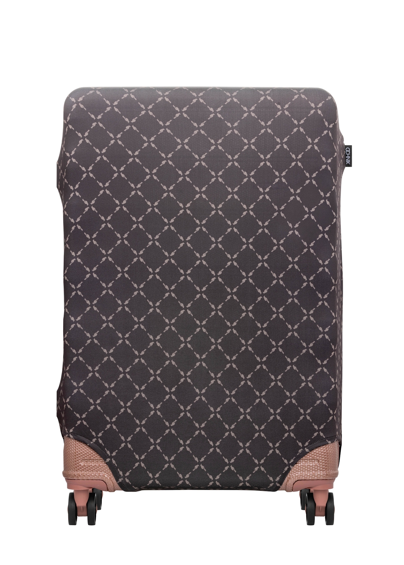 Brown cover for large suitcase AW-013-0006-1P-L(W26), front product view on the suitcase.